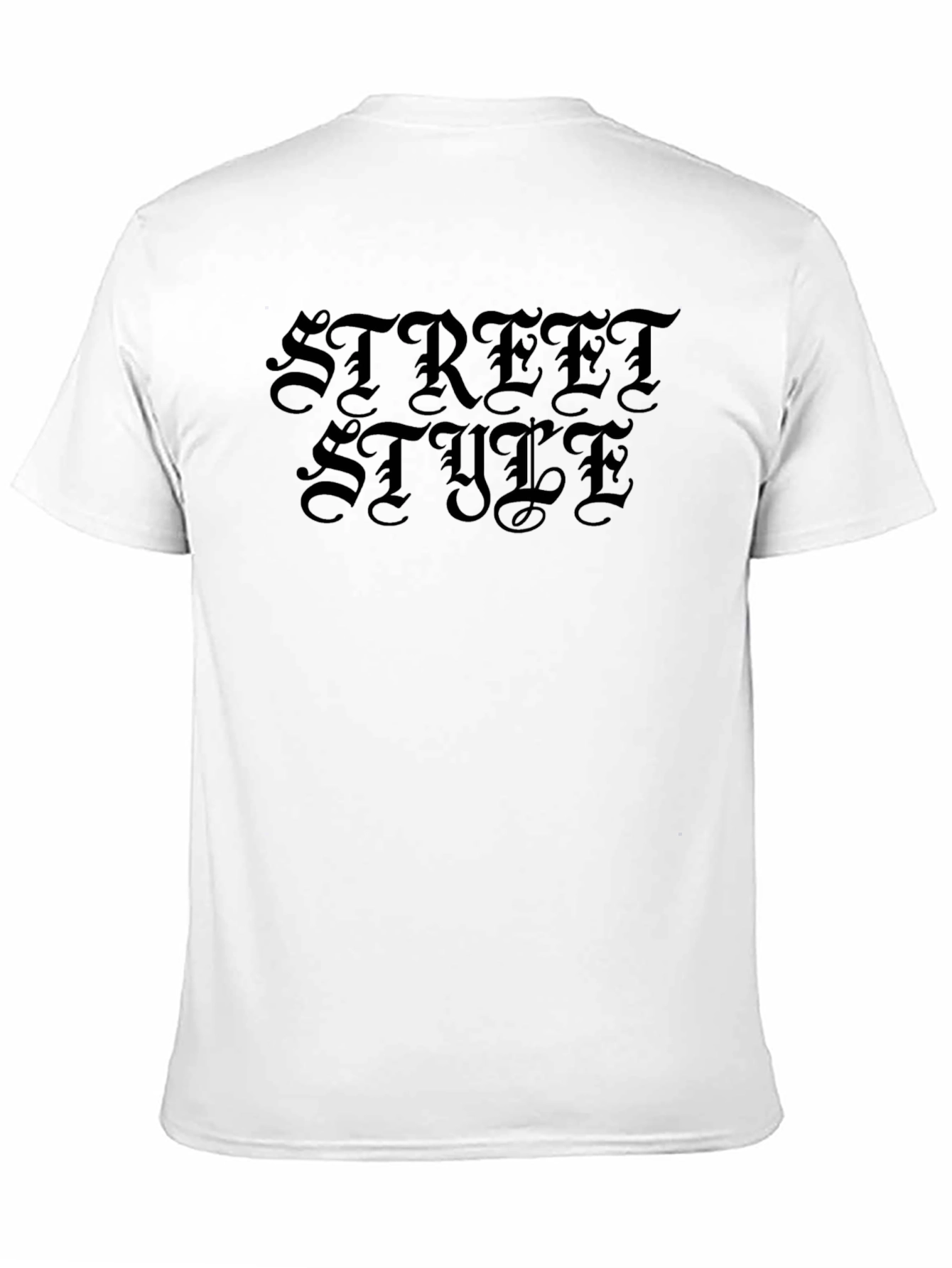 Street Style Black Graphic T-Shirt