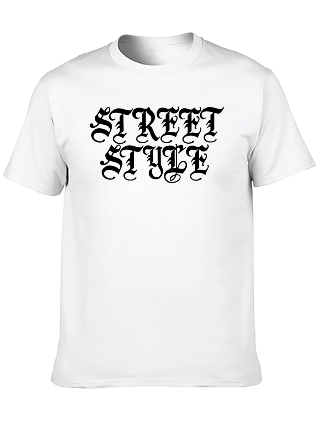 Street Style Black Graphic T-Shirt