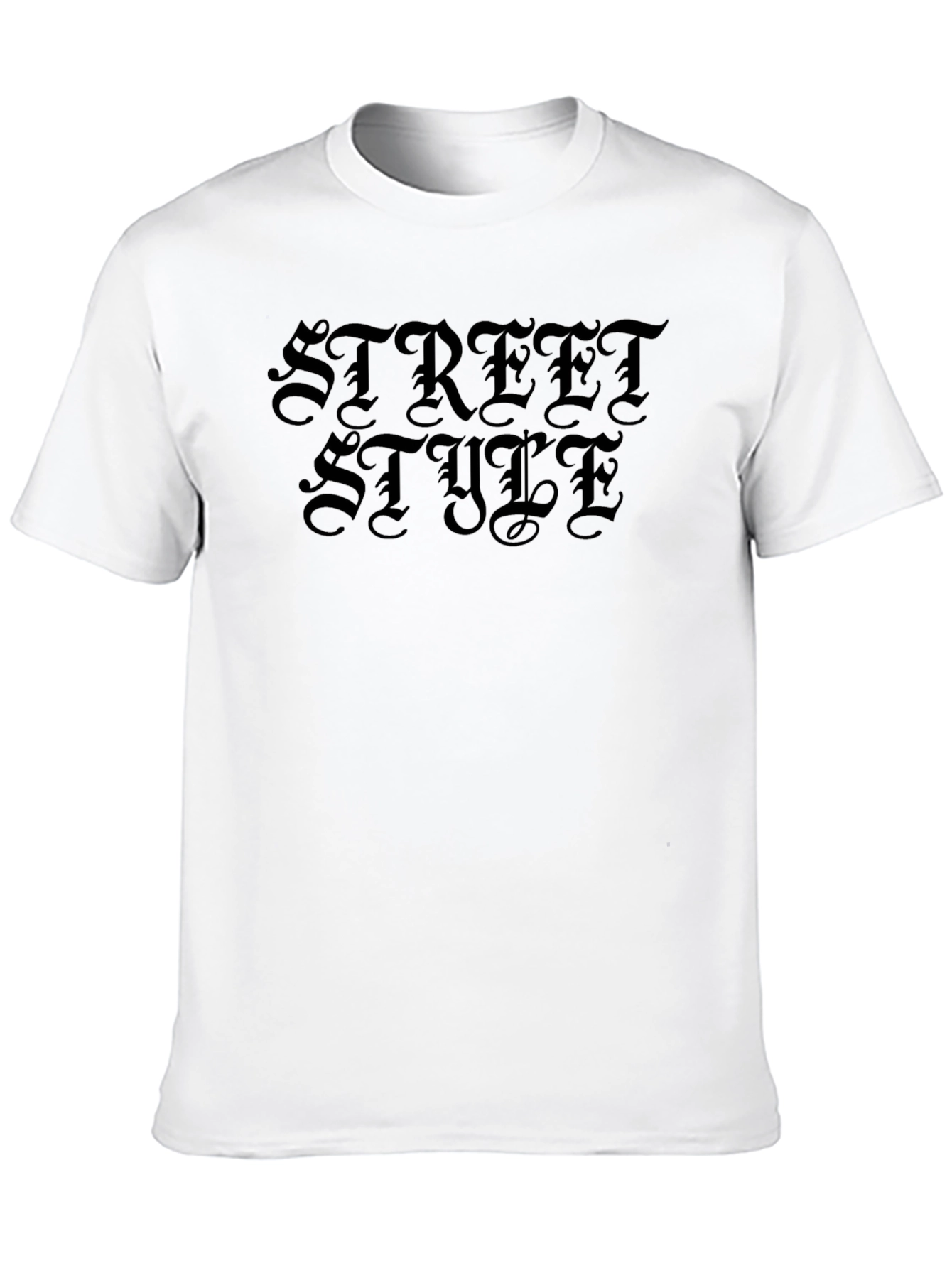 Street Style Black Graphic T-Shirt