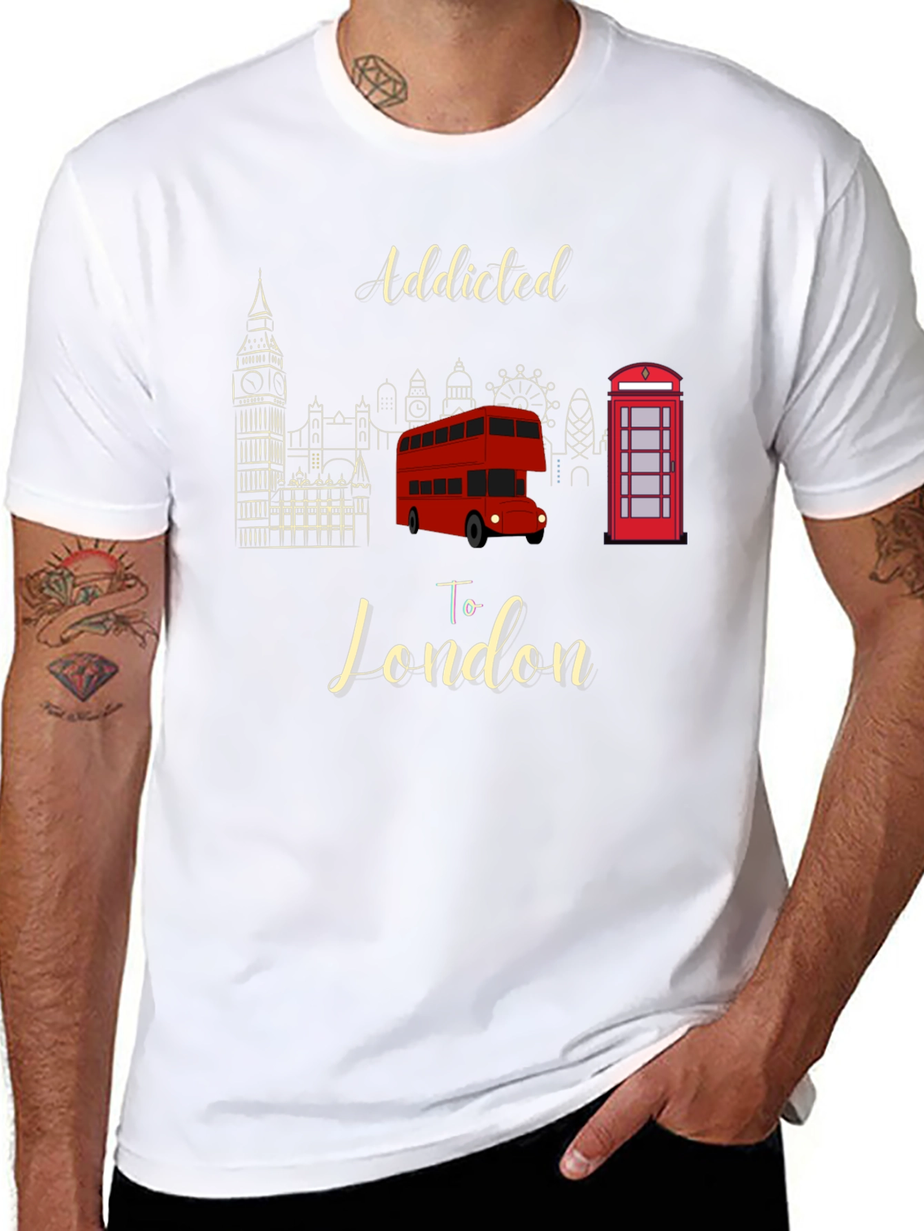 Addicted to London T-Shirt - Iconic Landmarks