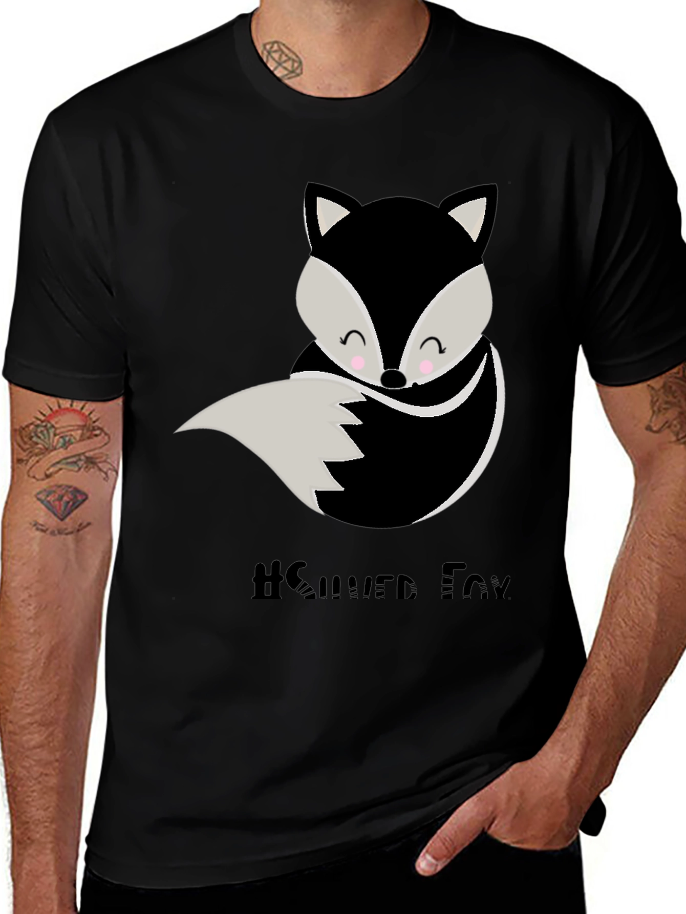 Cute Silver Fox Graphic Tee - Unisex