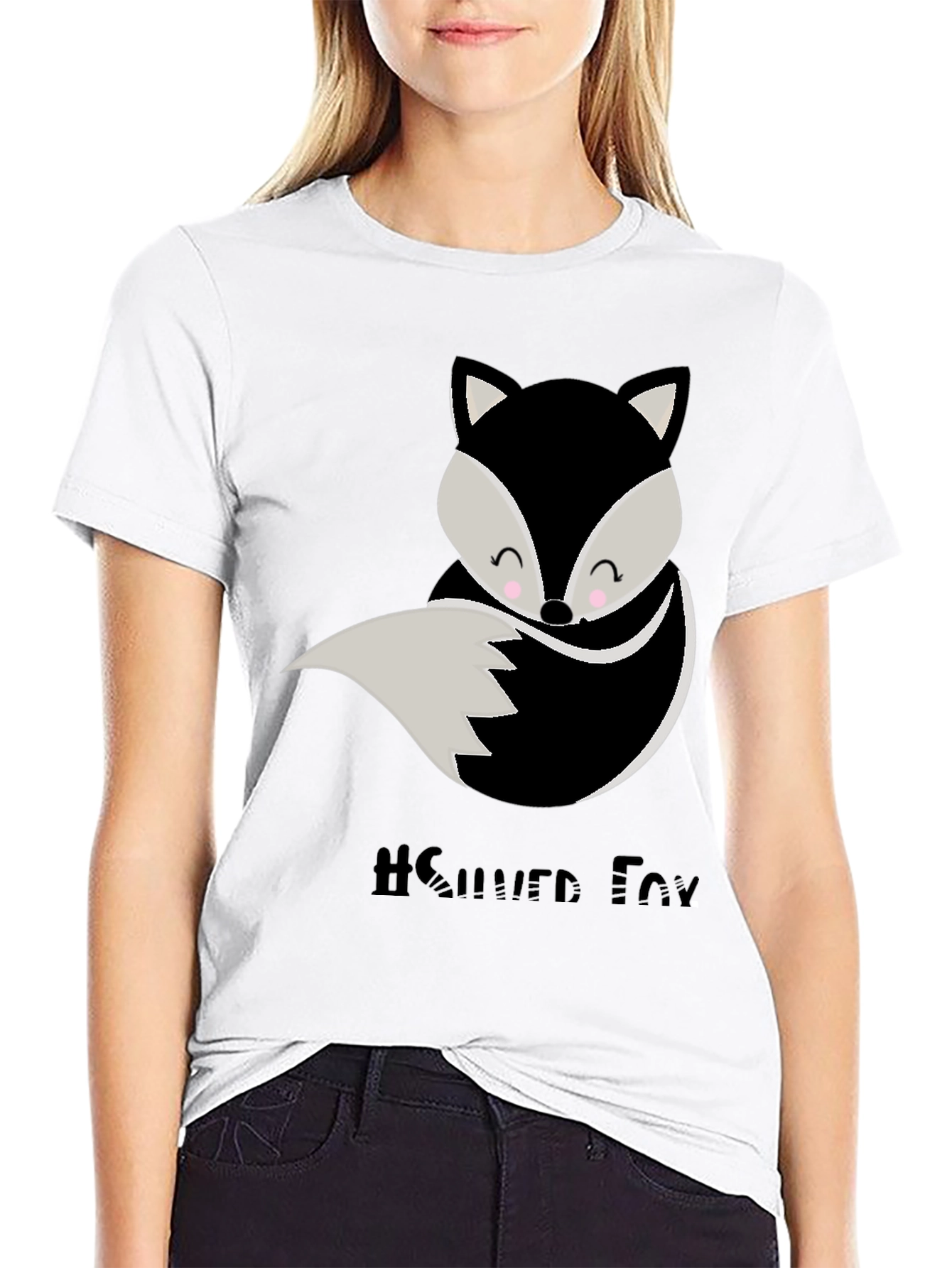 Cute Silver Fox Graphic Tee - Unisex