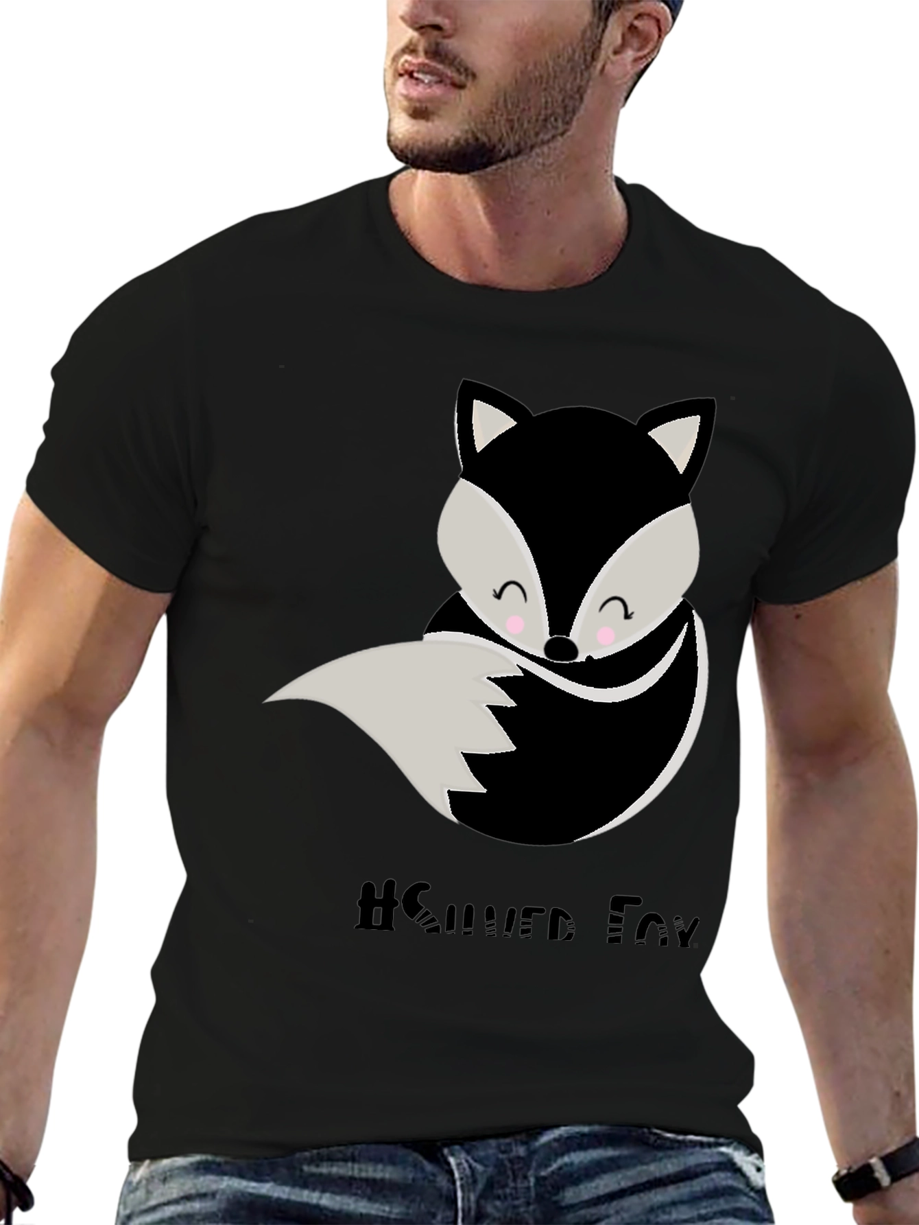 Cute Silver Fox Graphic Tee - Unisex