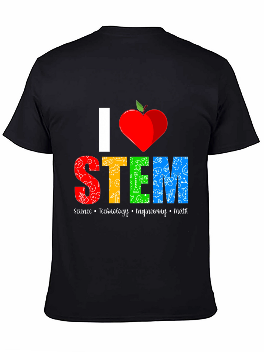 I Heart STEM Science Teacher Graphic T-Shirt