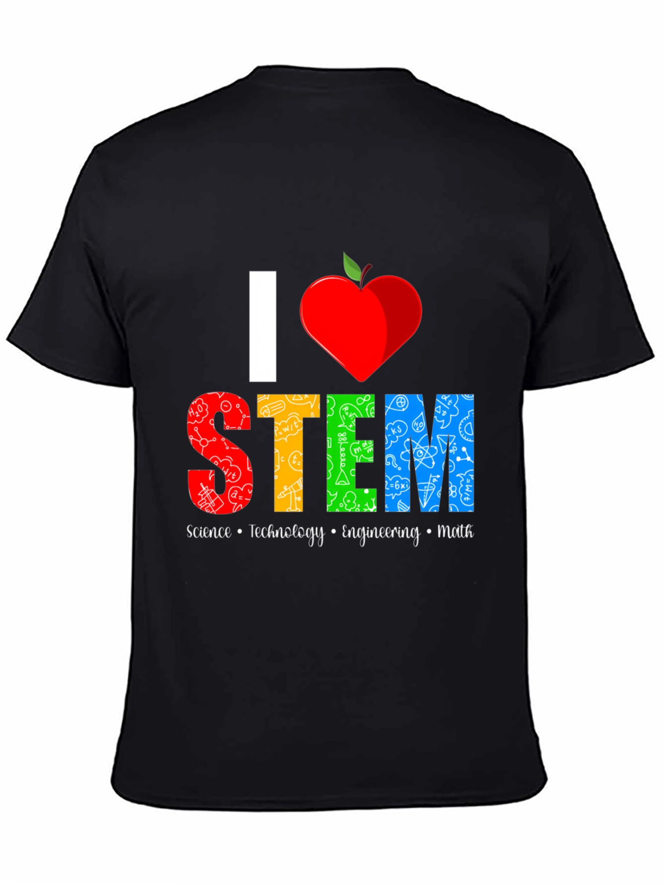 I Heart STEM Science Teacher Graphic T-Shirt