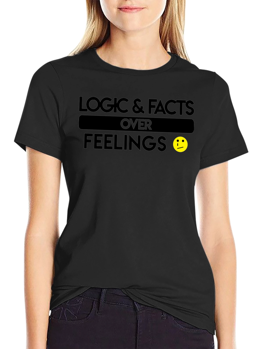 Logic & Facts Over Feelings Graphic T-Shirt