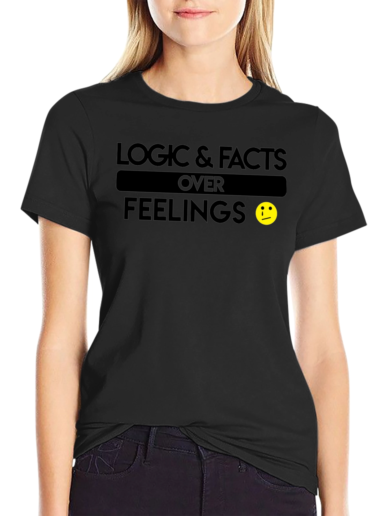 Logic & Facts Over Feelings Graphic T-Shirt