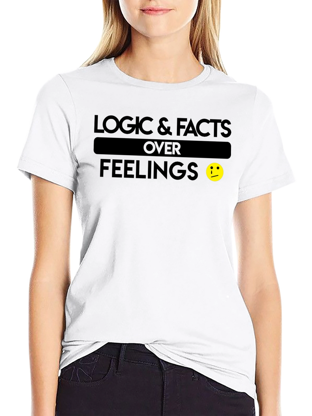 Logic & Facts Over Feelings Graphic T-Shirt