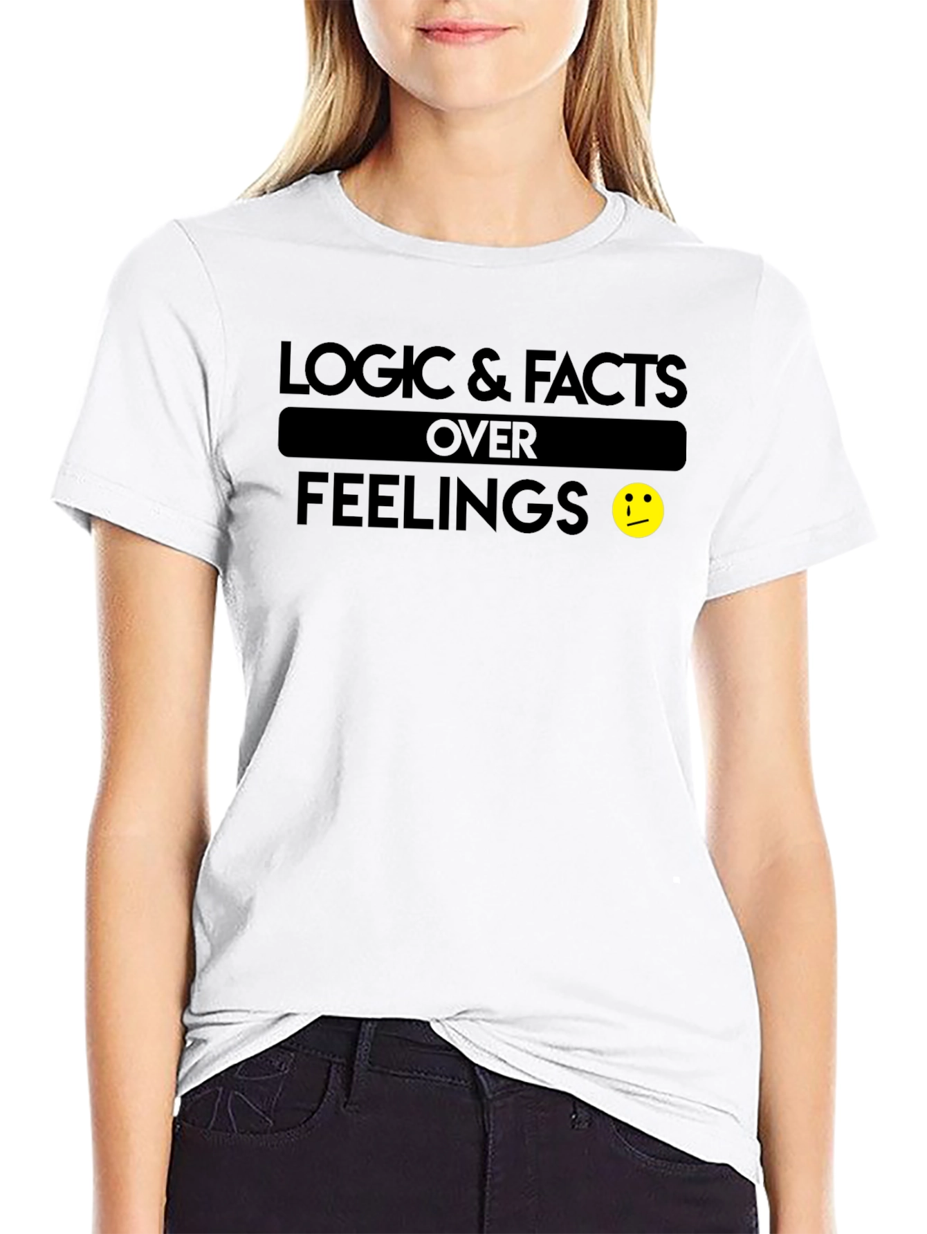 Logic & Facts Over Feelings Graphic T-Shirt