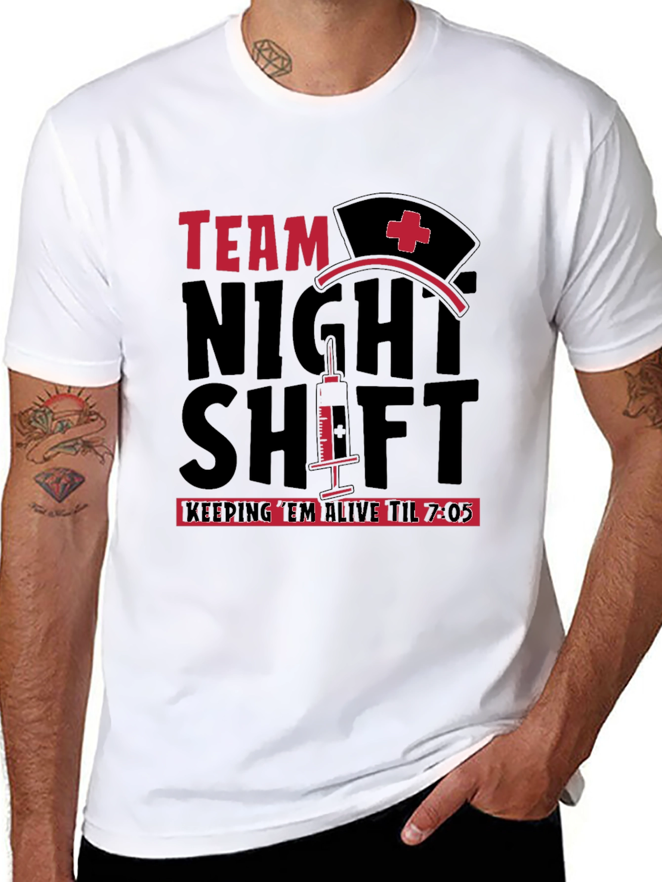 Team Night Shift Nurse T-Shirt