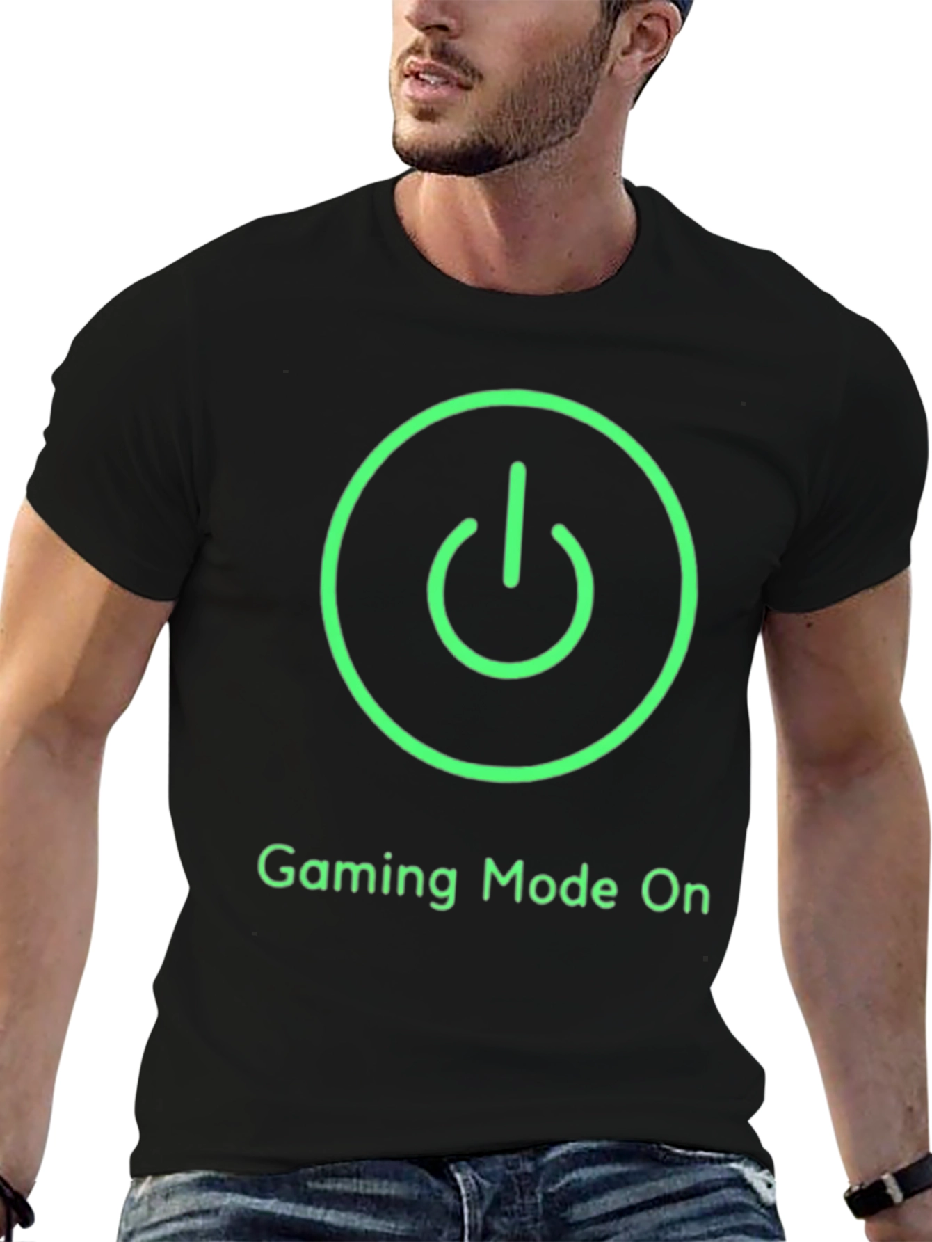 Gaming Mode On Black T-Shirt - Gamer Apparel