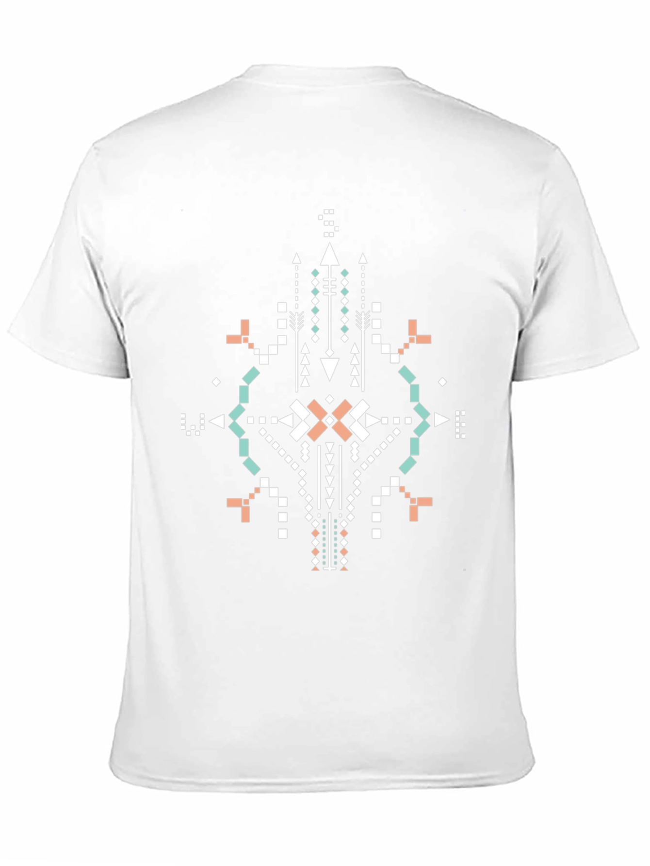 Tribal Geometric Print Black T-Shirt