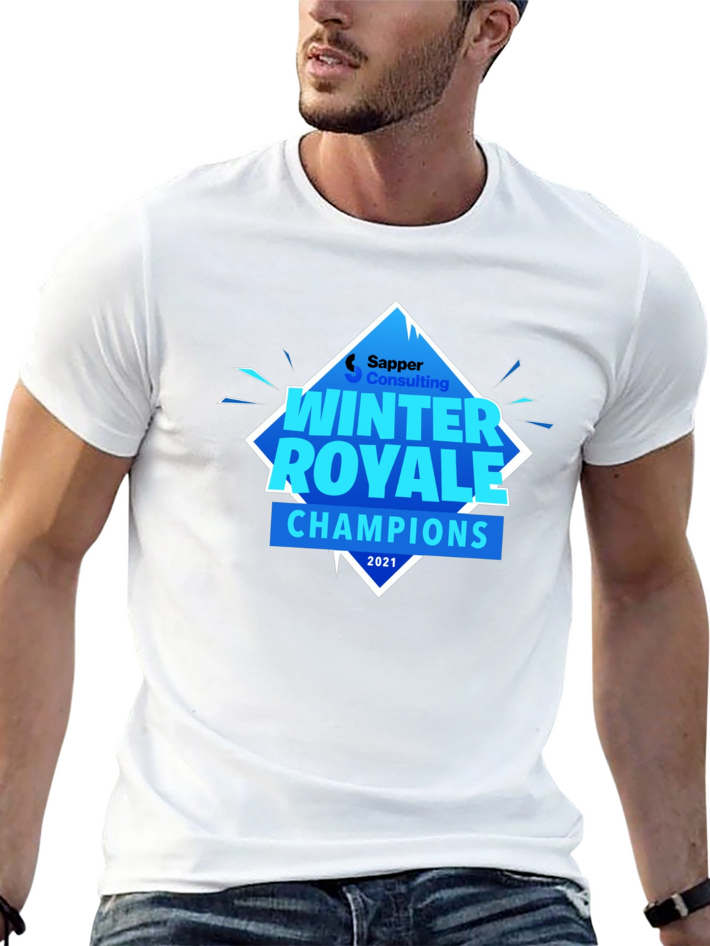 Winter Royale Champions Black Graphic T-Shirt