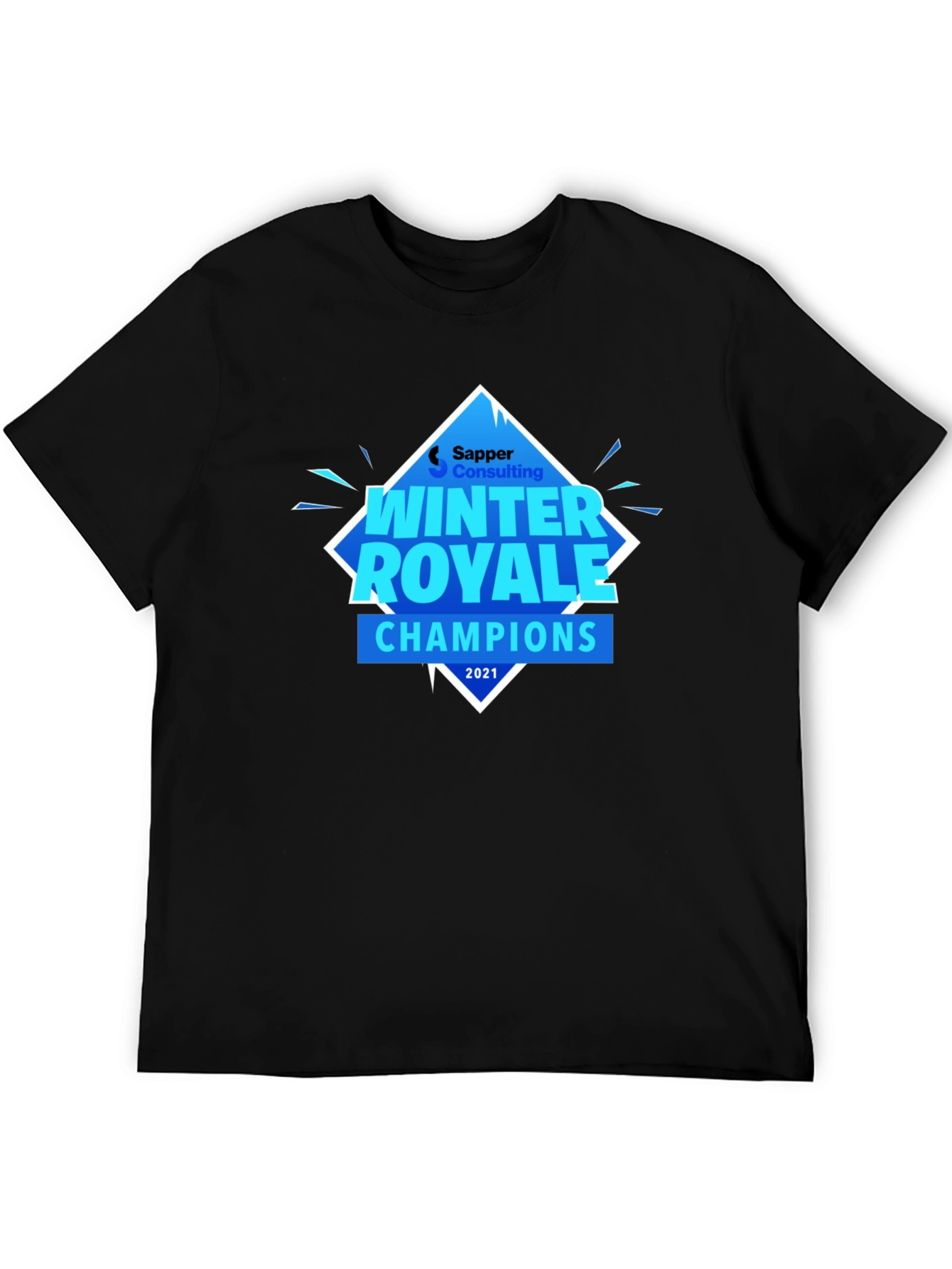 Winter Royale Champions Black Graphic T-Shirt