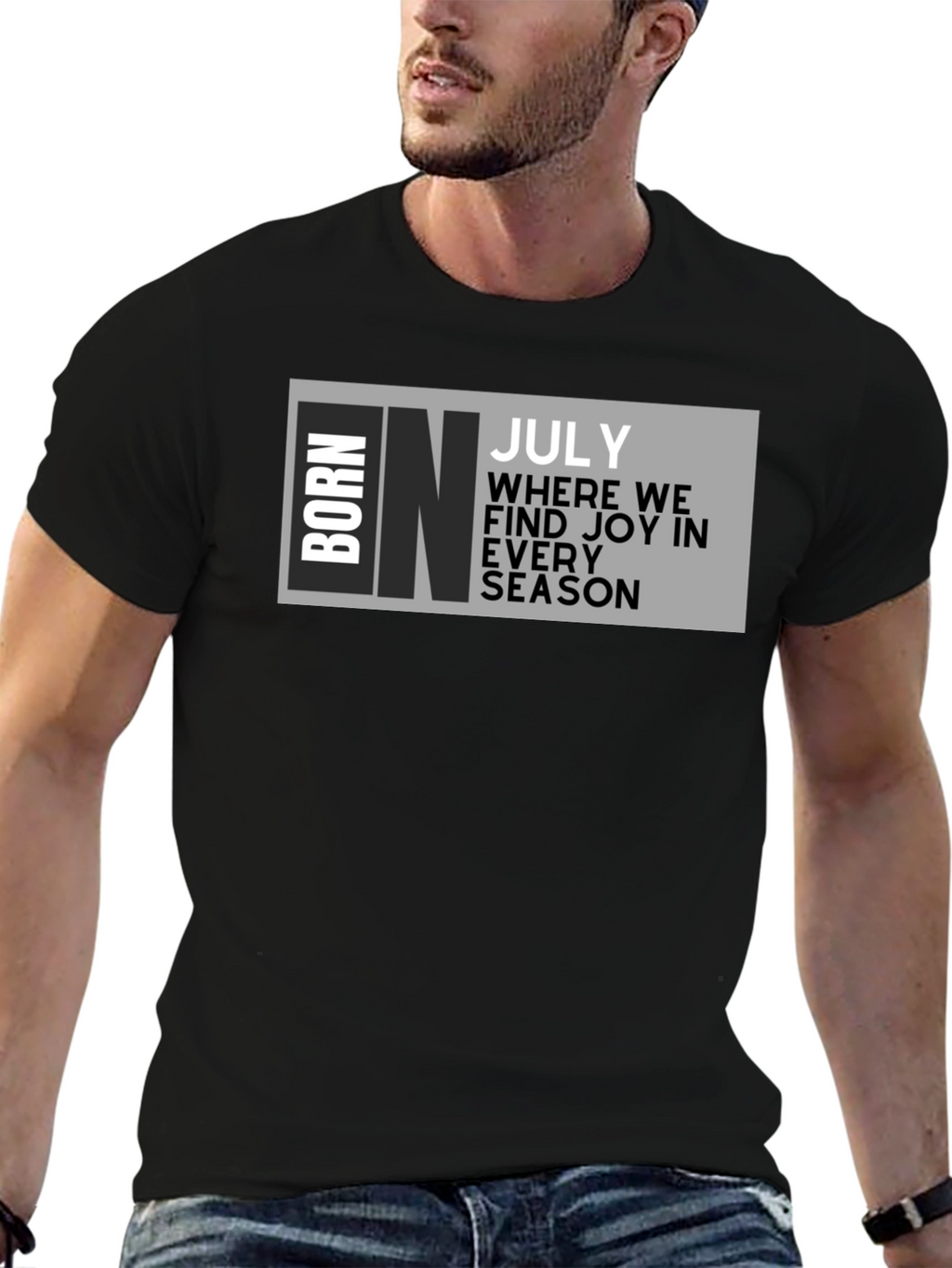 Born in July T-Shirt - Birthday Month Tee