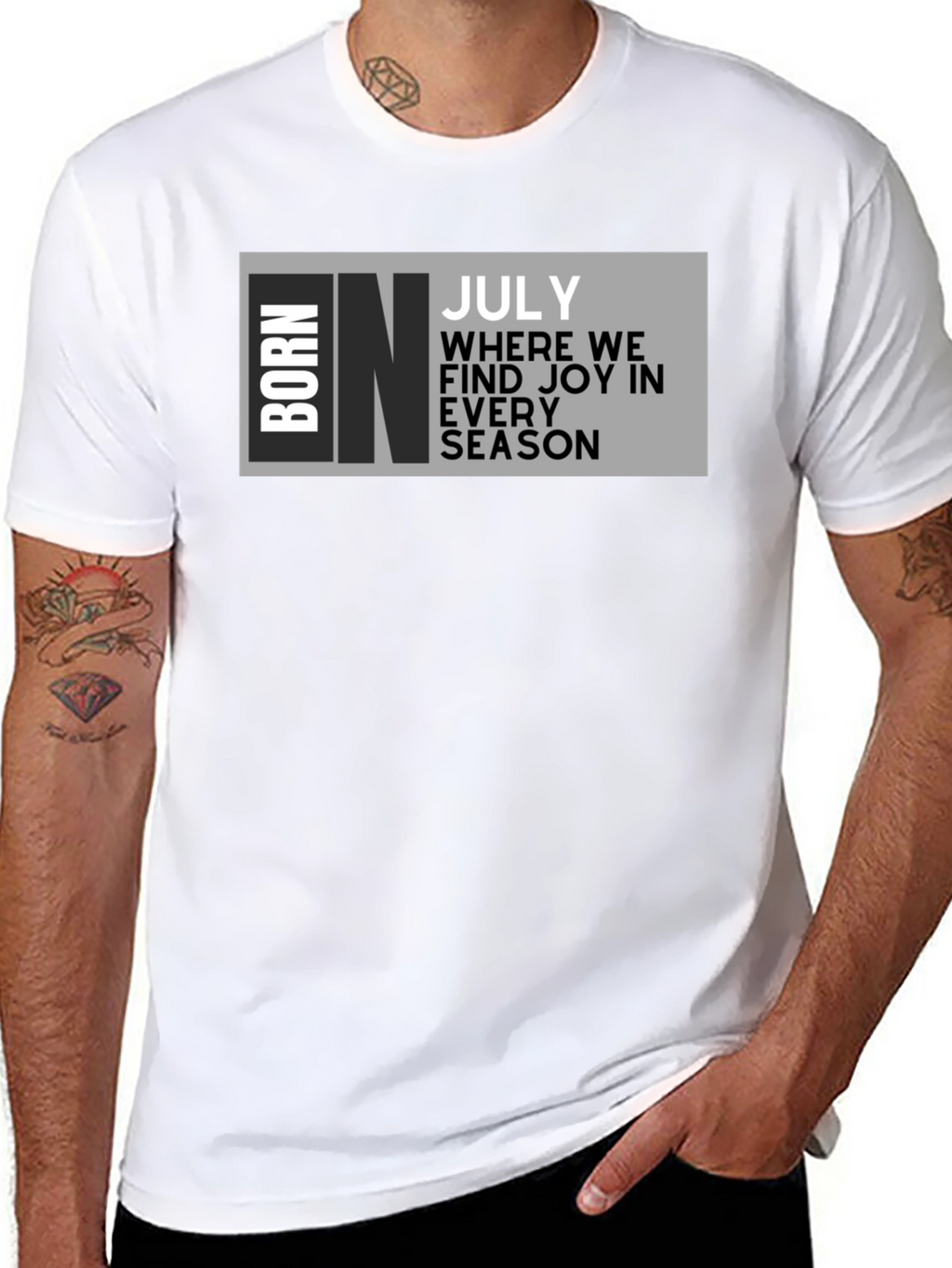 Born in July T-Shirt - Birthday Month Tee