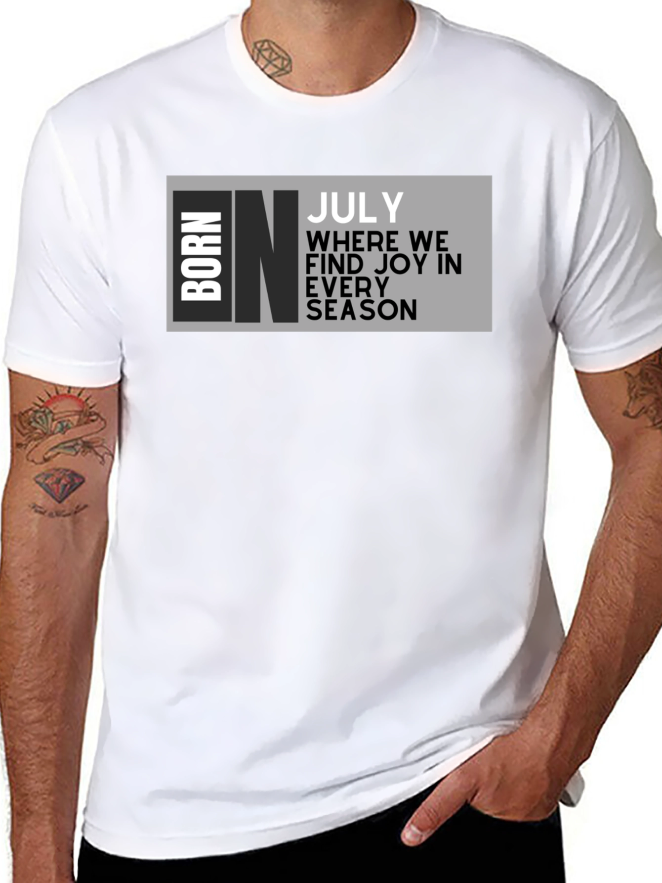 Born in July T-Shirt - Birthday Month Tee