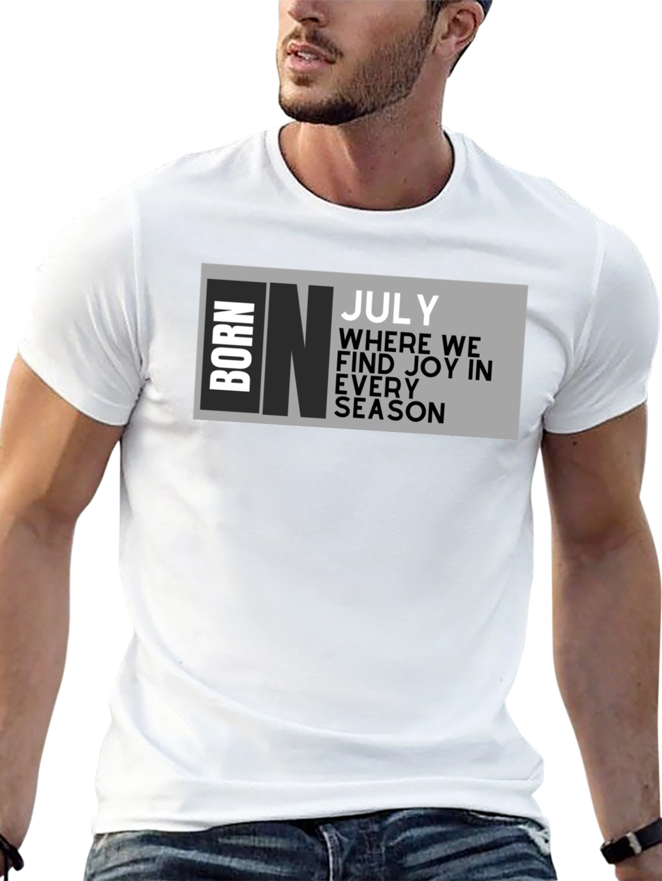 Born in July T-Shirt - Birthday Month Tee