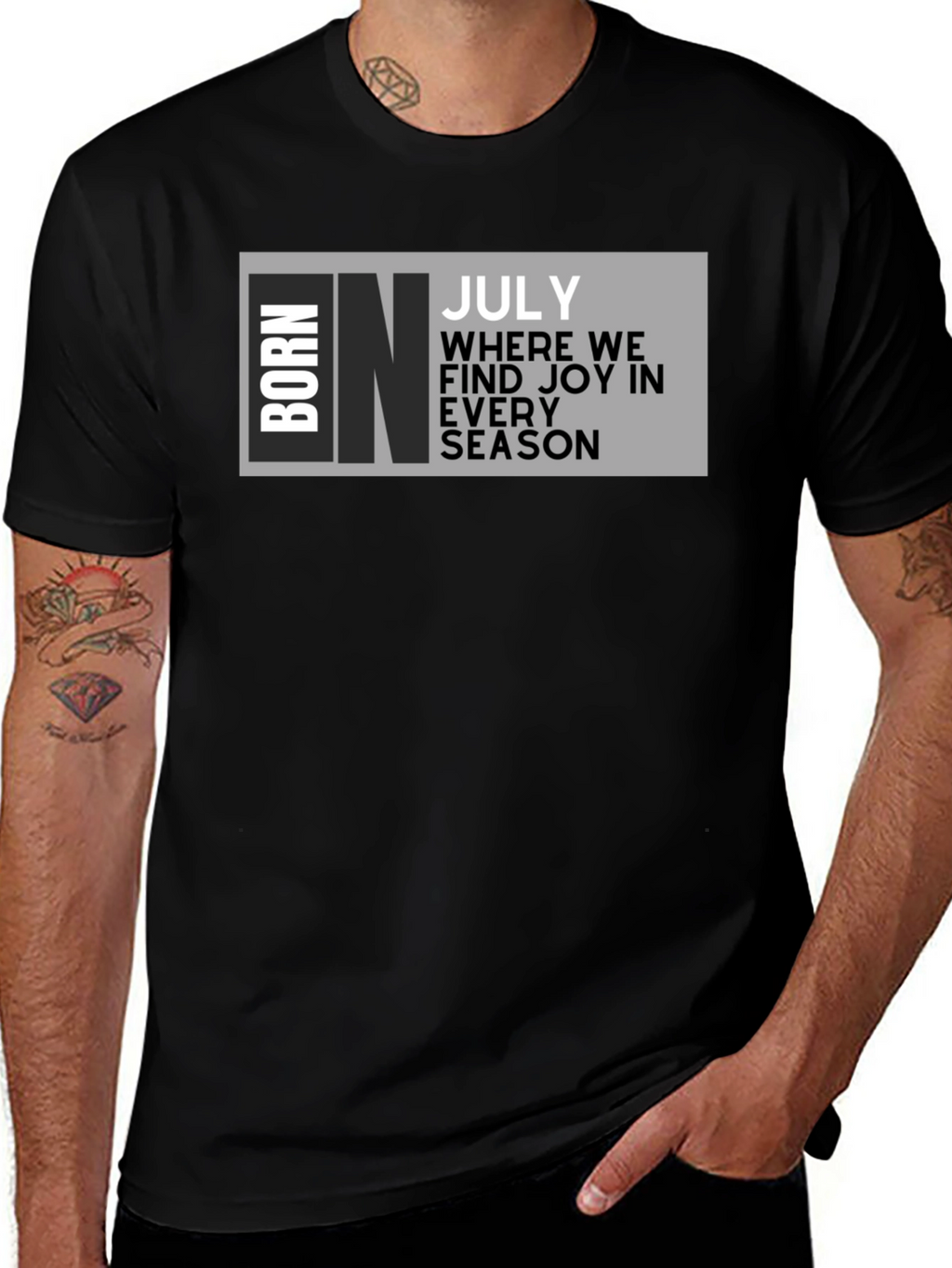 Born in July T-Shirt - Birthday Month Tee