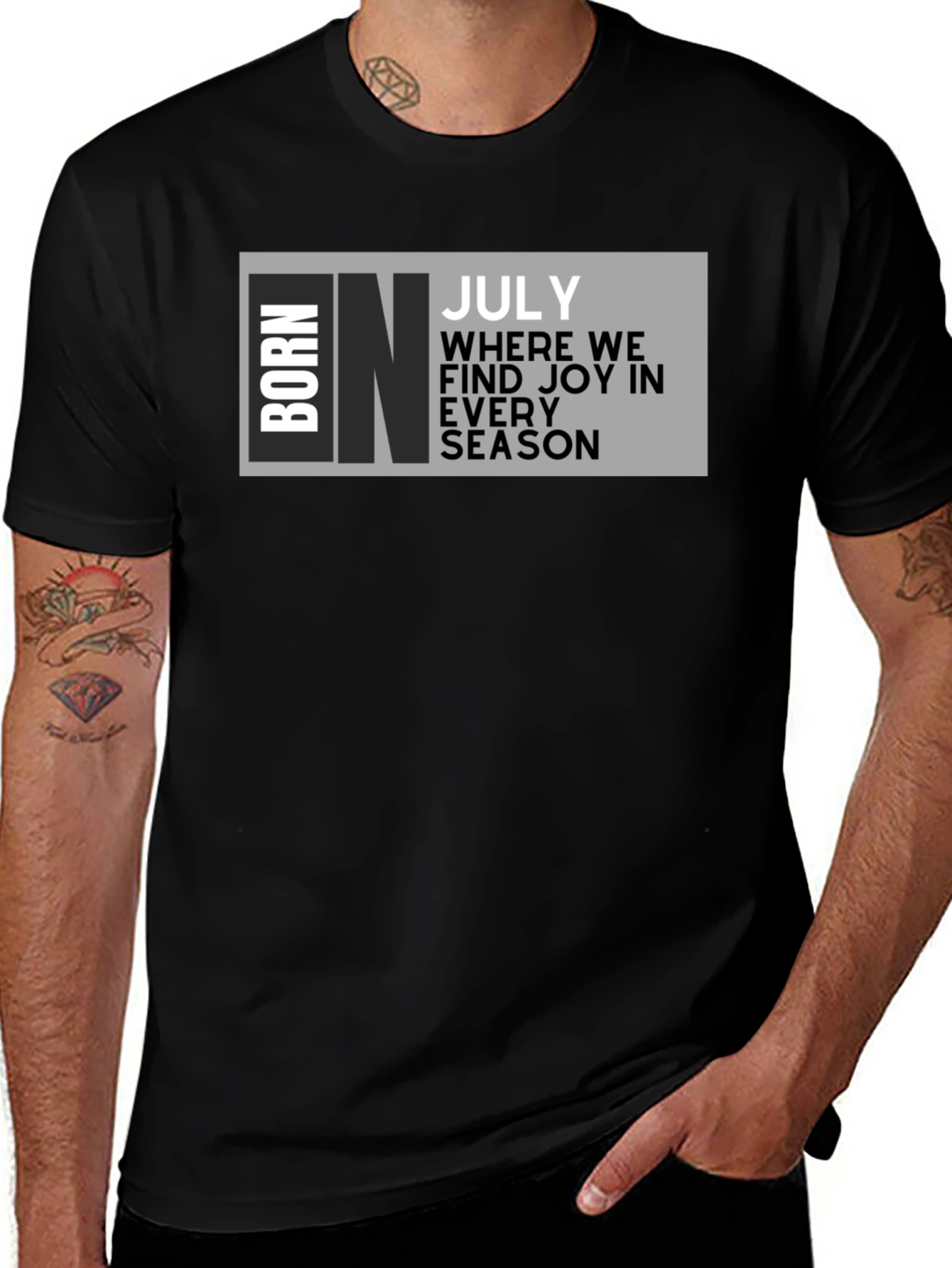 Born in July T-Shirt - Birthday Month Tee