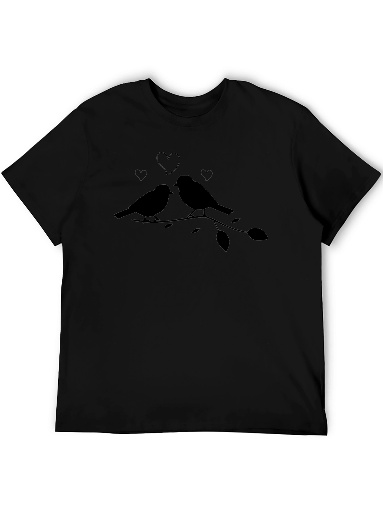 Love Birds Graphic Tee - Black T-Shirt