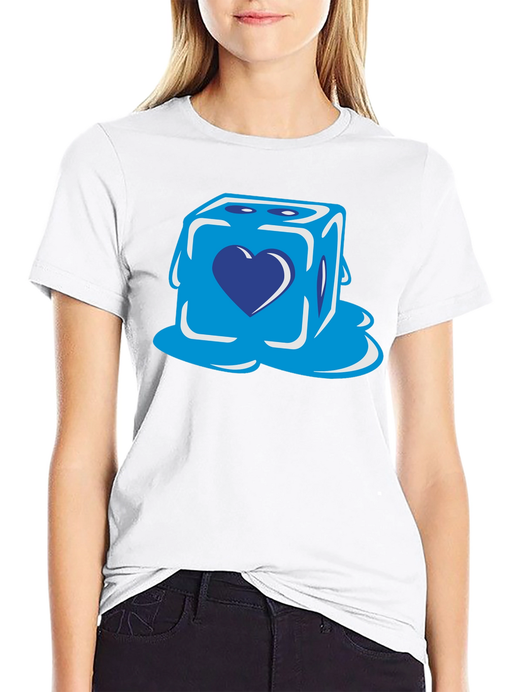 Heart Dice Graphic T-Shirt - Stylish & Unique Design
