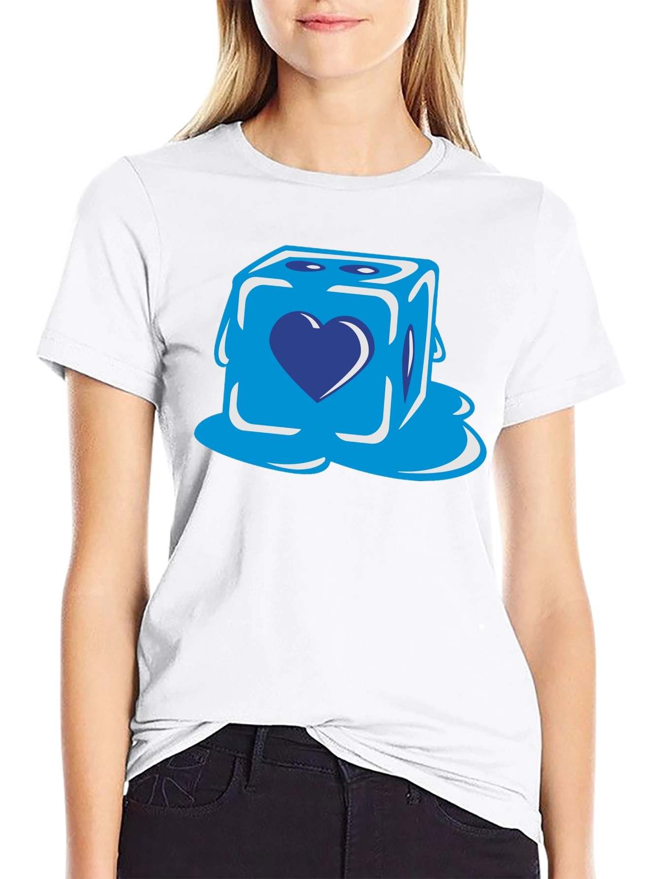 Heart Dice Graphic T-Shirt - Stylish & Unique Design