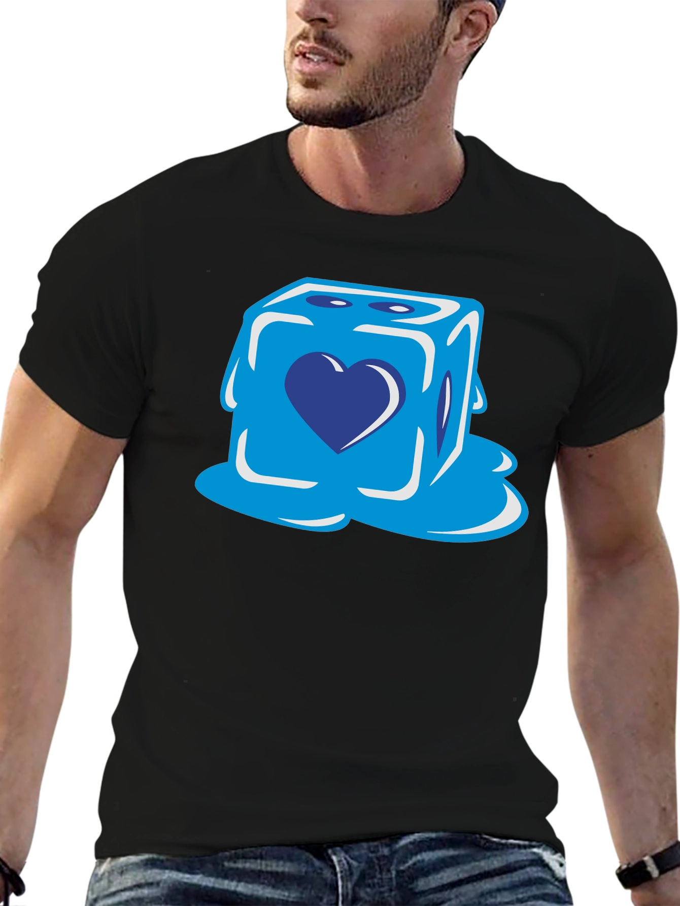 Heart Dice Graphic T-Shirt - Stylish & Unique Design