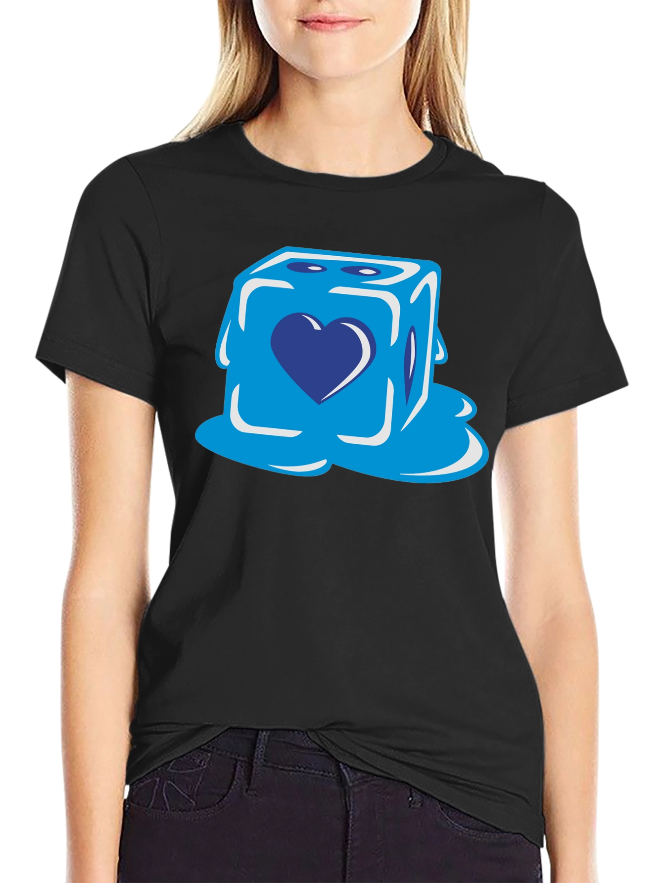 Heart Dice Graphic T-Shirt - Stylish & Unique Design