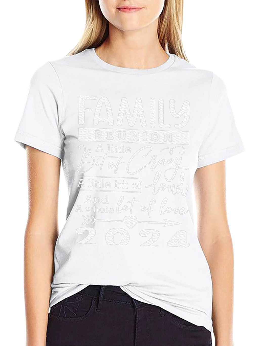 Family Reunion 2024 T-Shirt Crazy Loud Love Design