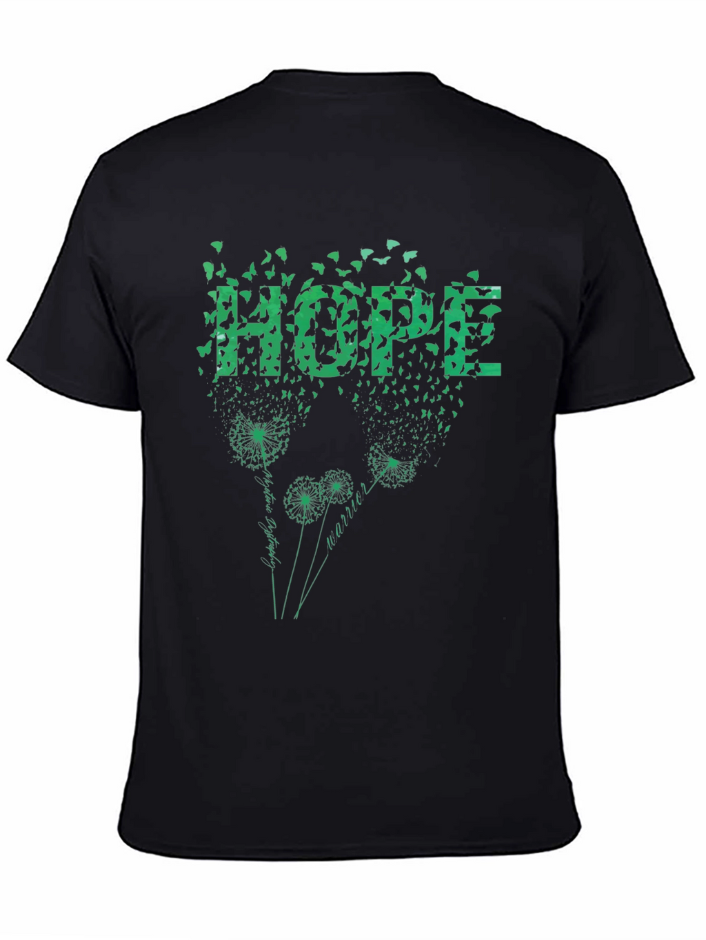 Hope Dandelion T-Shirt - Butterfly Design