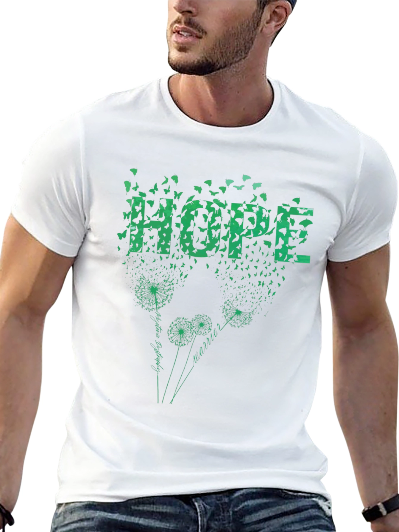 Hope Dandelion T-Shirt - Butterfly Design