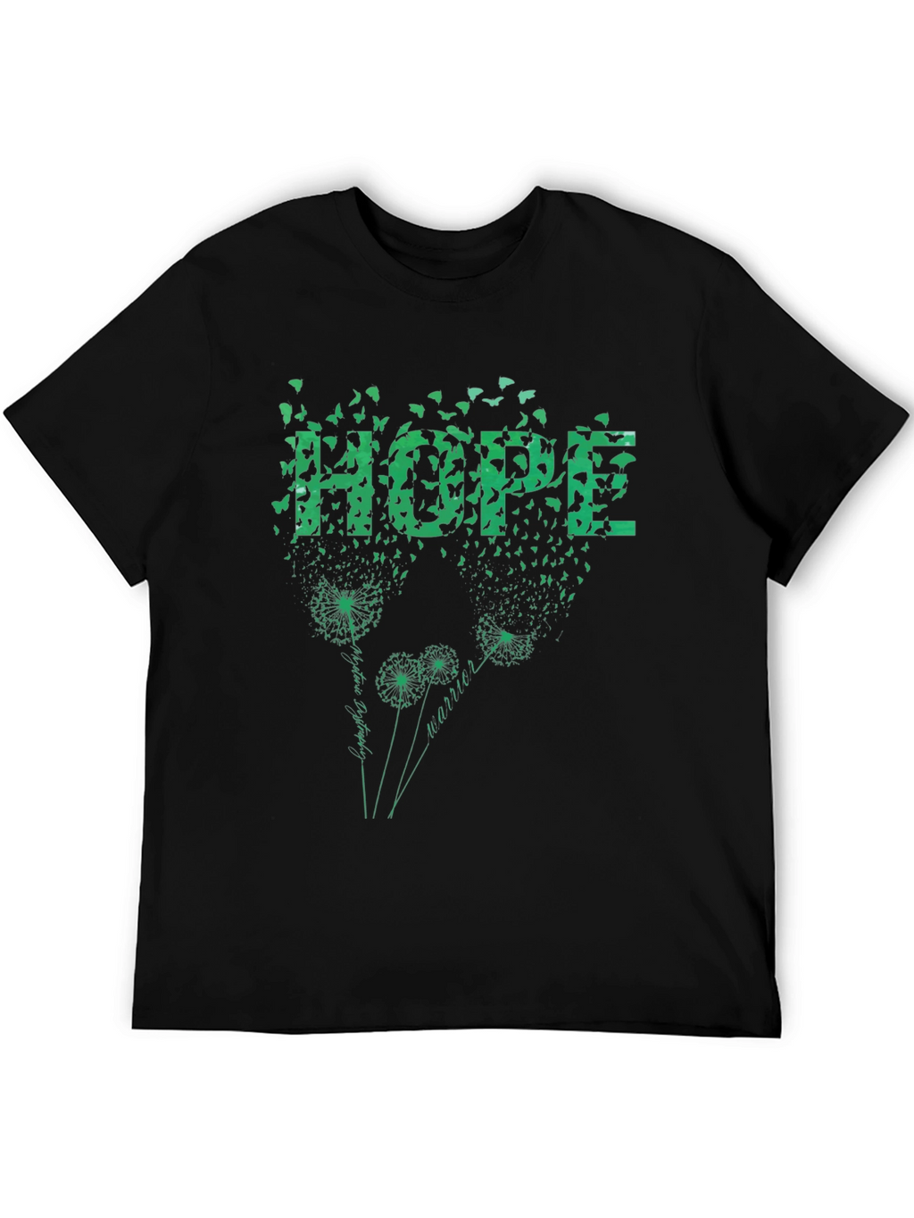 Hope Dandelion T-Shirt - Butterfly Design