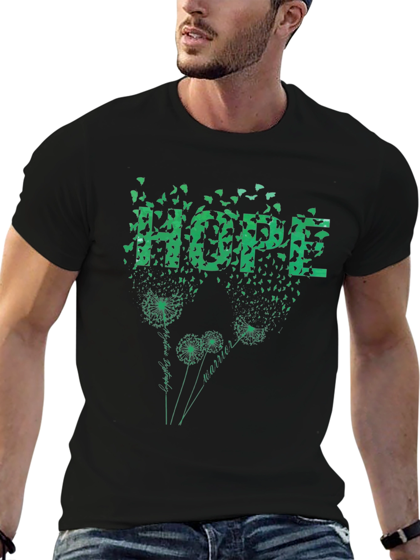 Hope Dandelion T-Shirt - Butterfly Design
