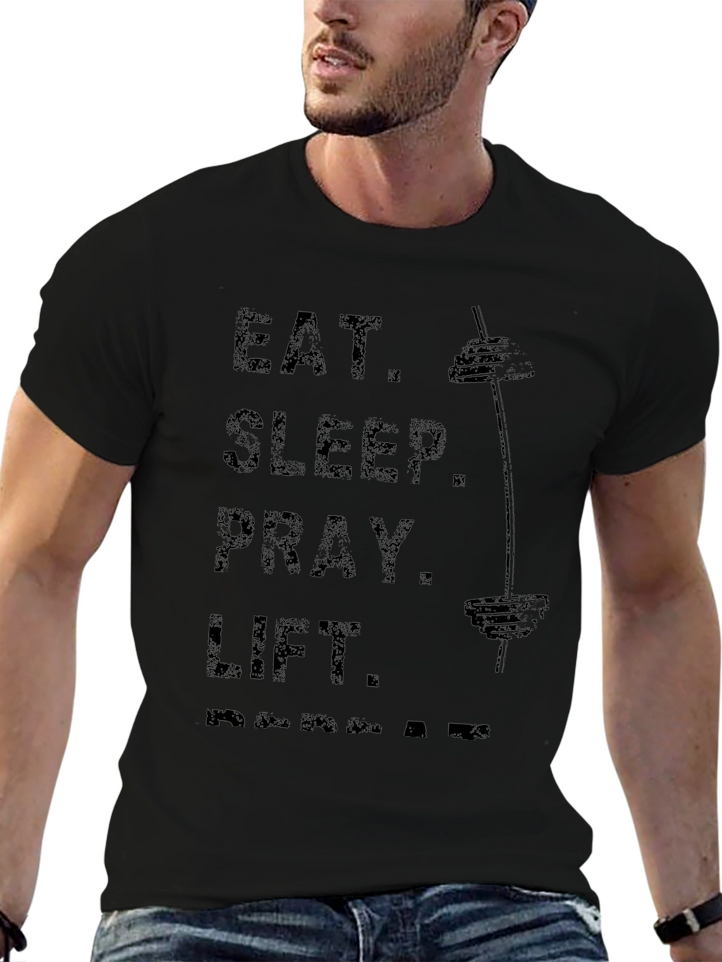 Eat Sleep Pray Lift Gym T-Shirt