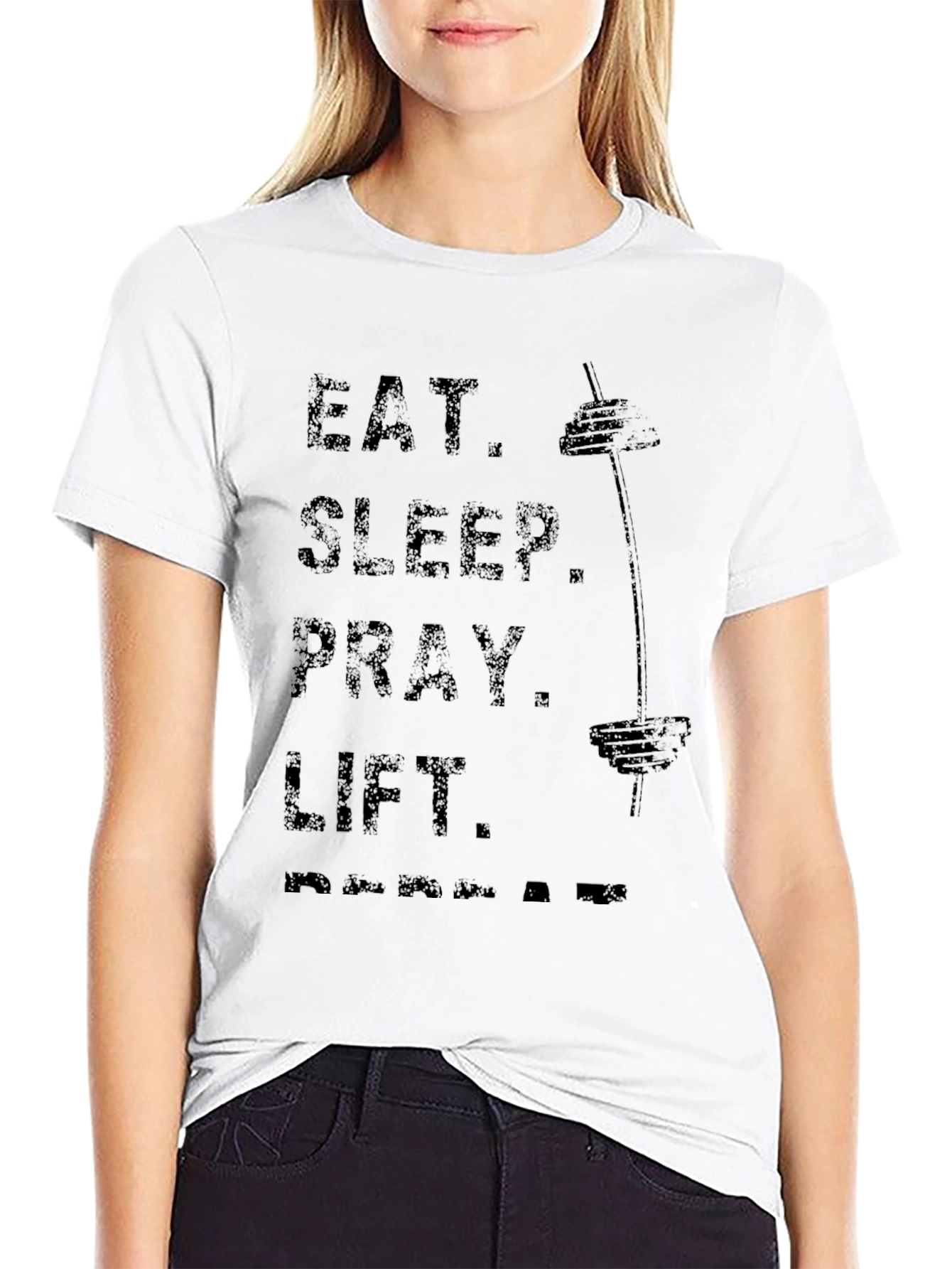 Eat Sleep Pray Lift Gym T-Shirt