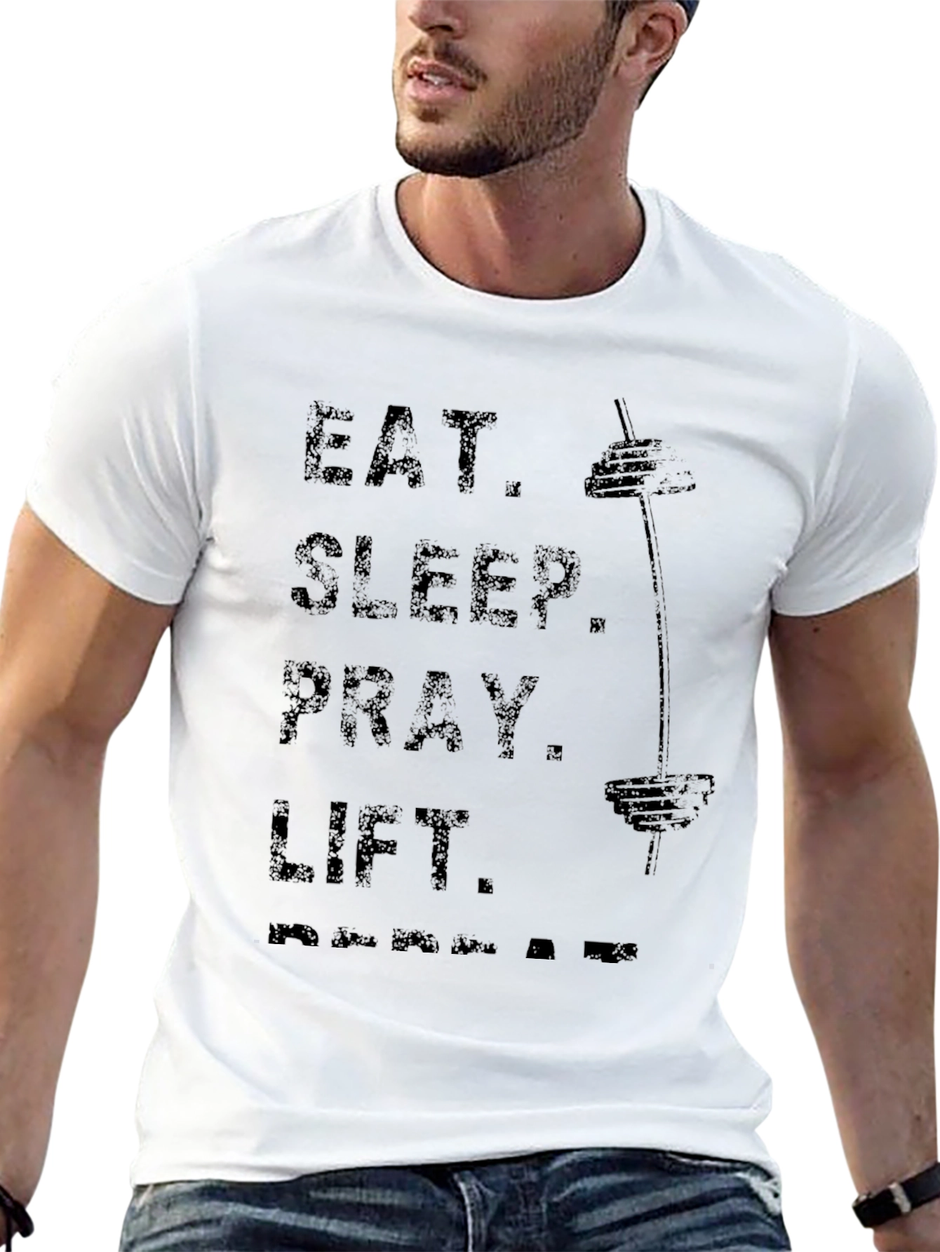 Eat Sleep Pray Lift Gym T-Shirt