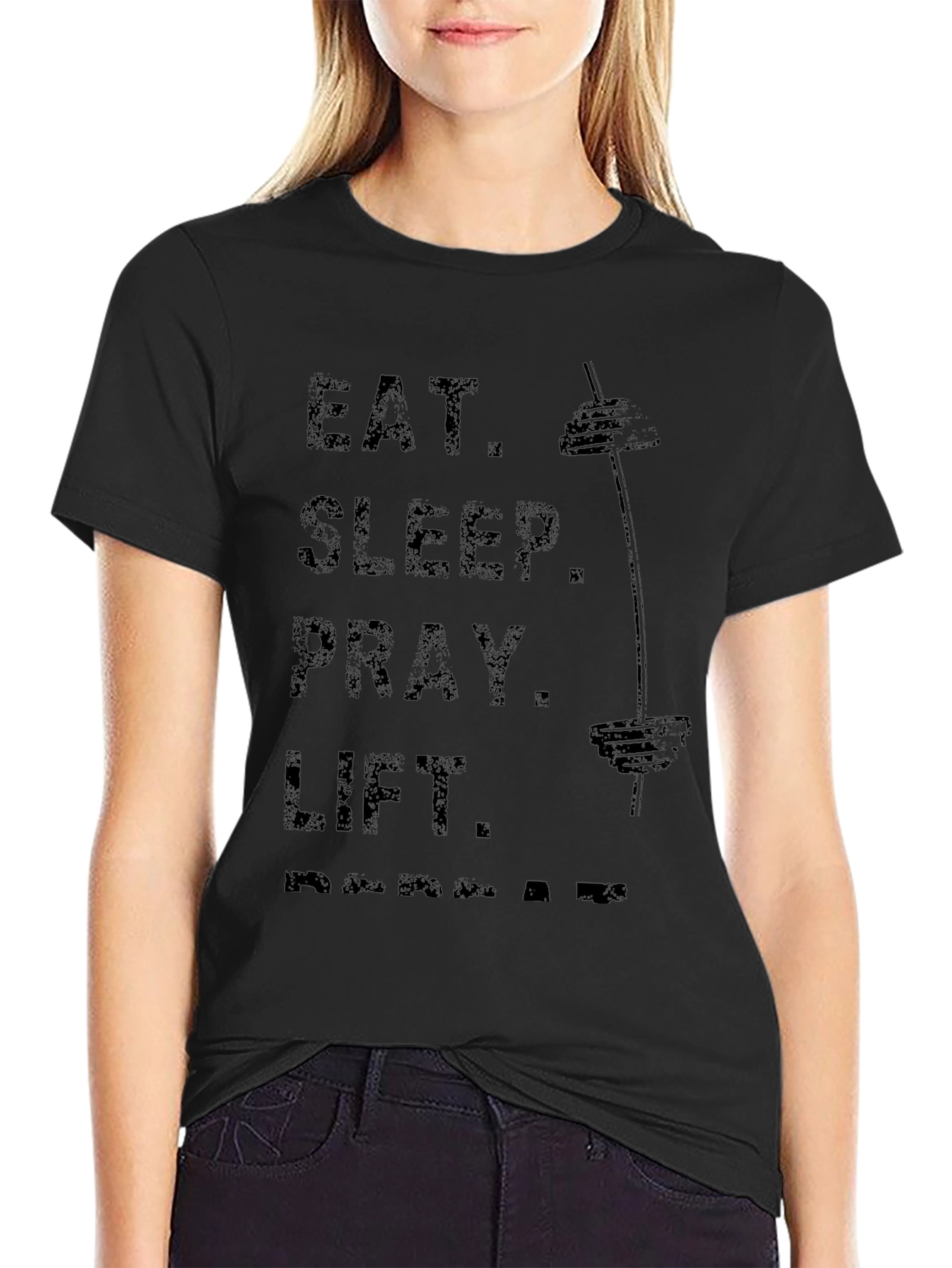 Eat Sleep Pray Lift Gym T-Shirt