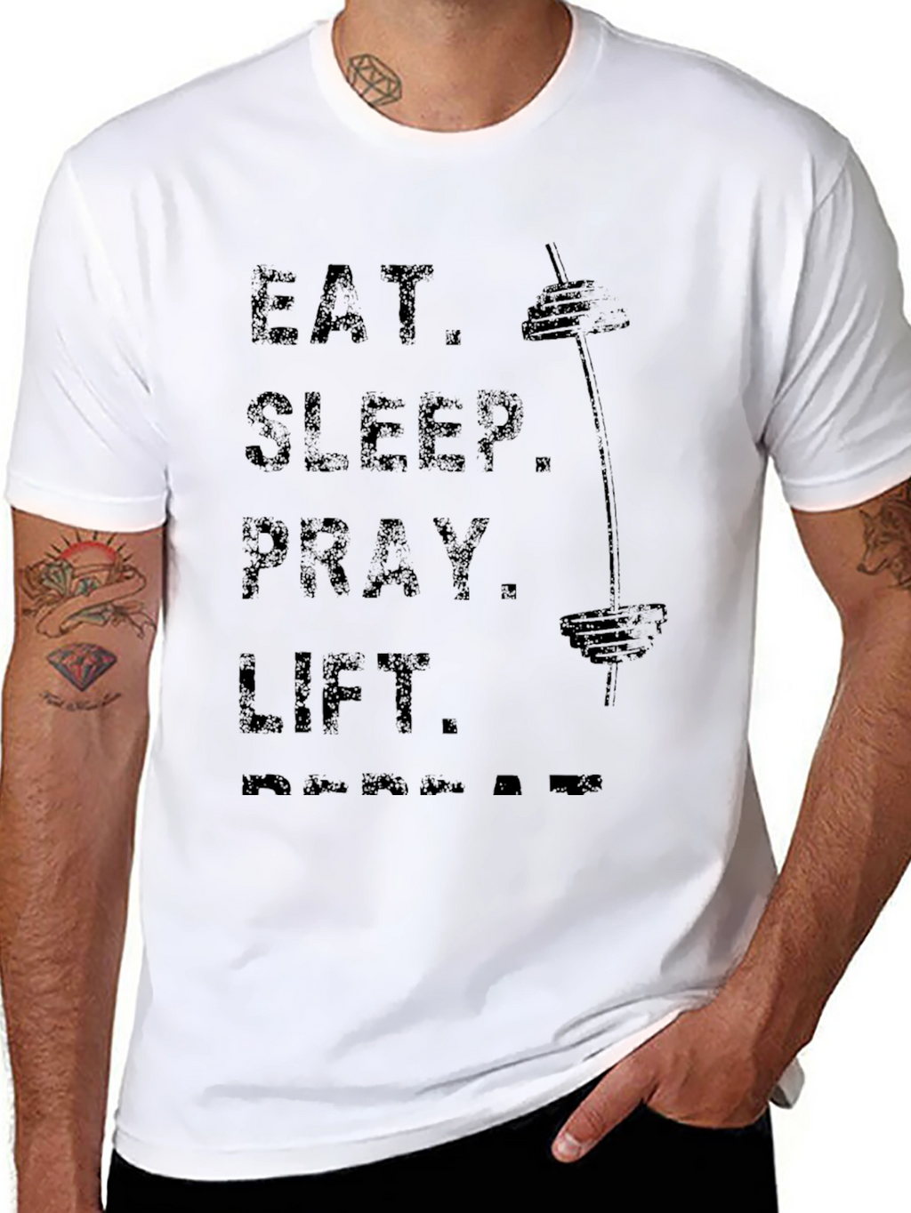 Eat Sleep Pray Lift Gym T-Shirt