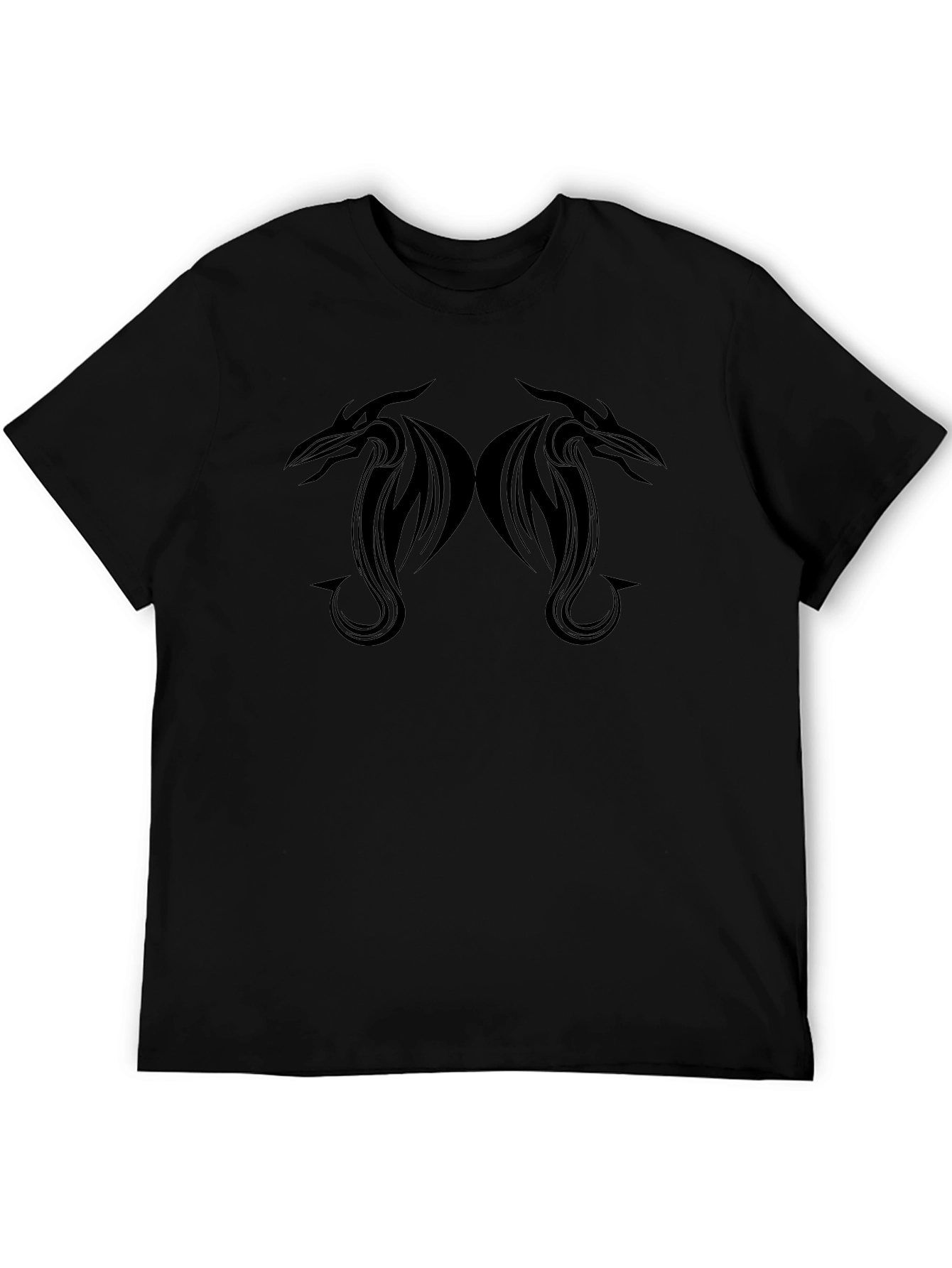 Black Dragon Graphic Tee - Mens Short Sleeve Shirt