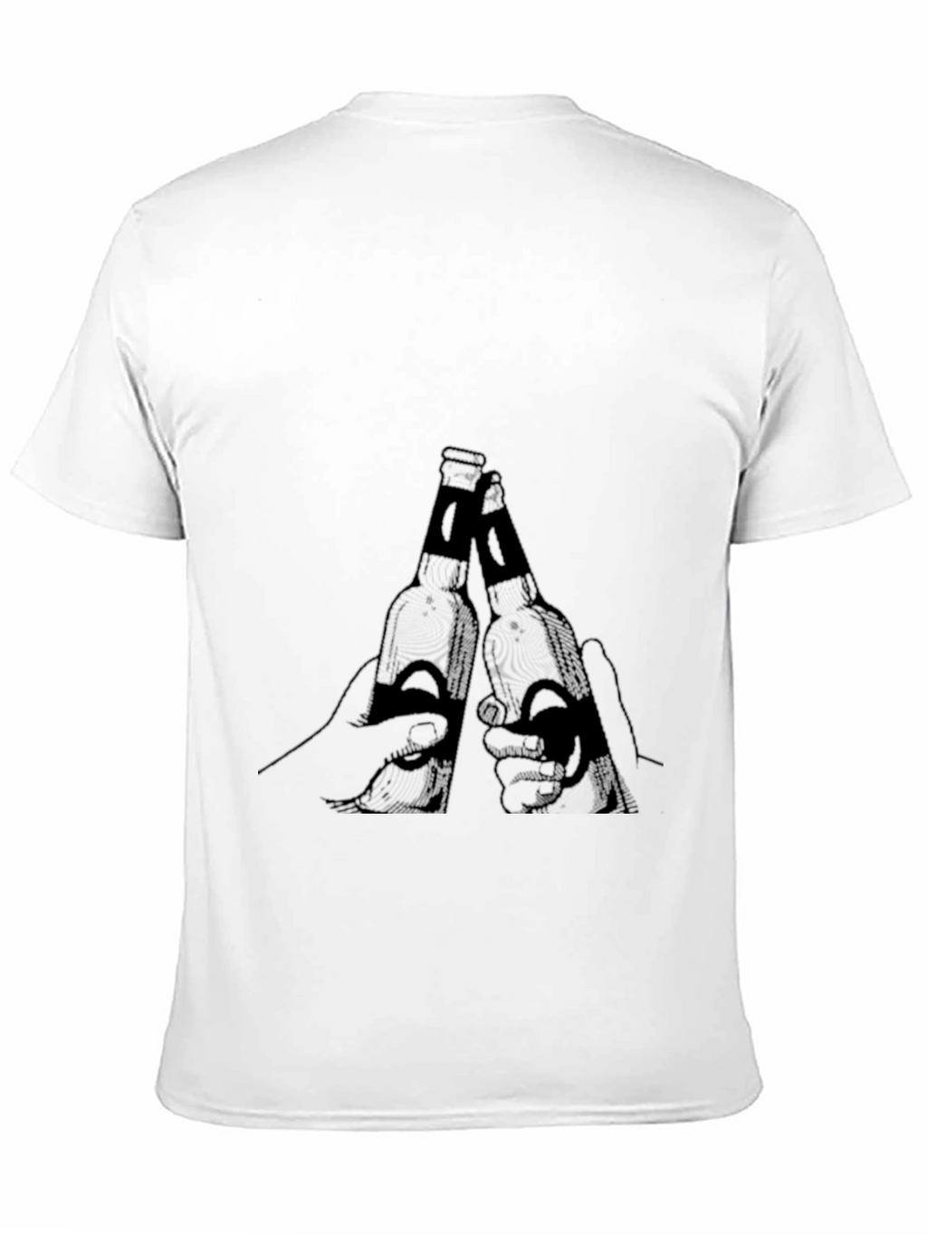 Mens Black Beer Toast Graphic Tee