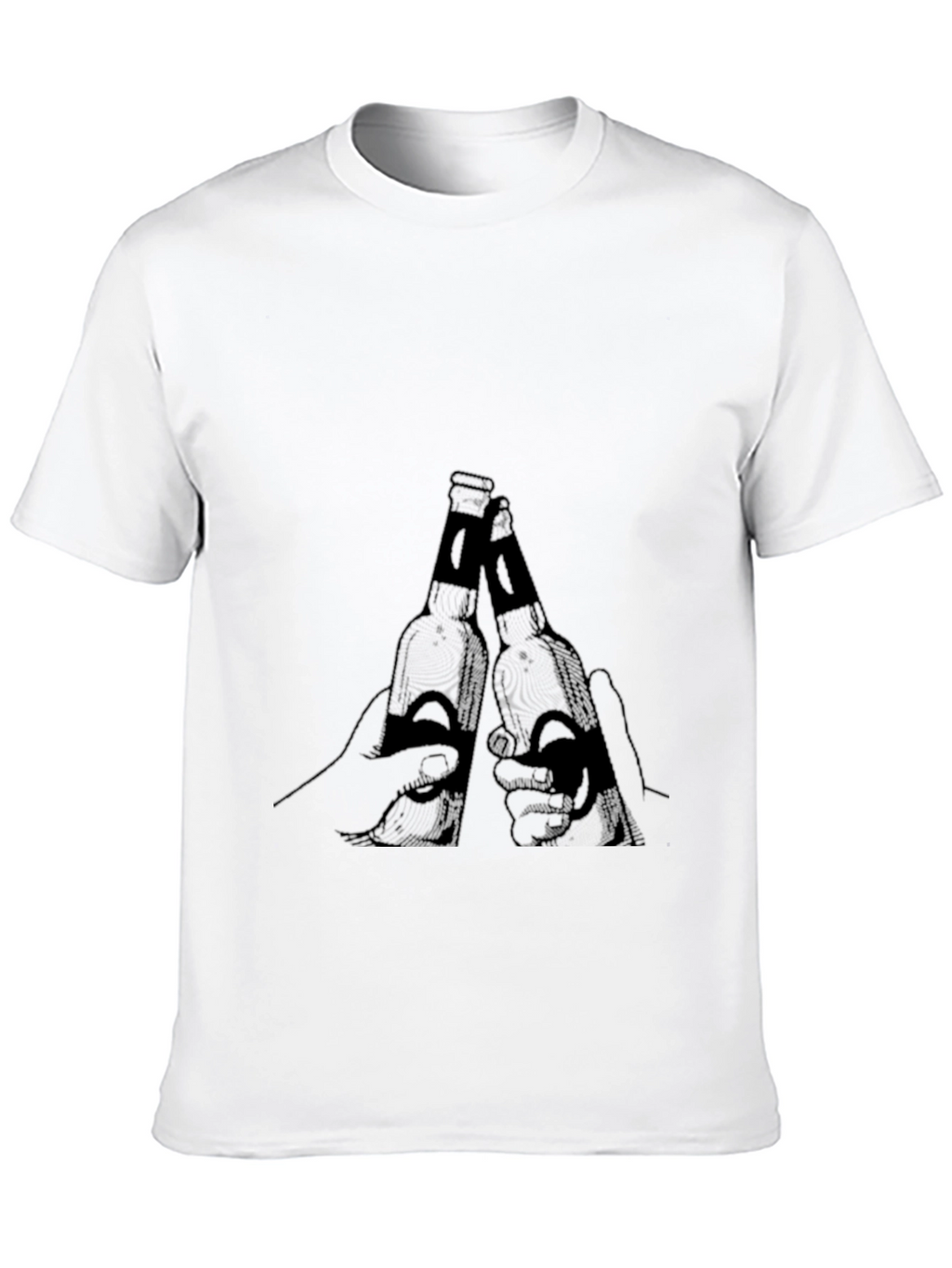 Mens Black Beer Toast Graphic Tee