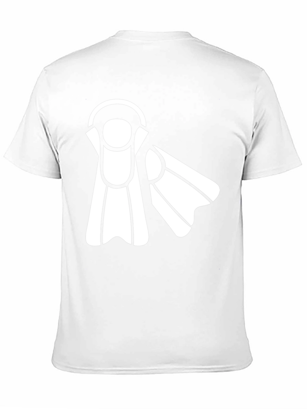 Diving Fins Graphic Tee - Black