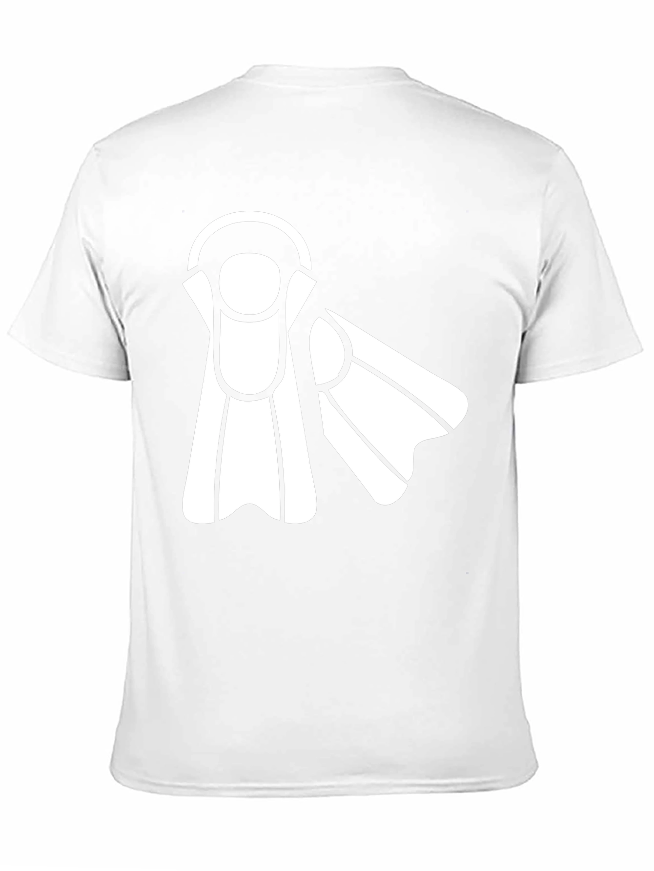 Diving Fins Graphic Tee - Black