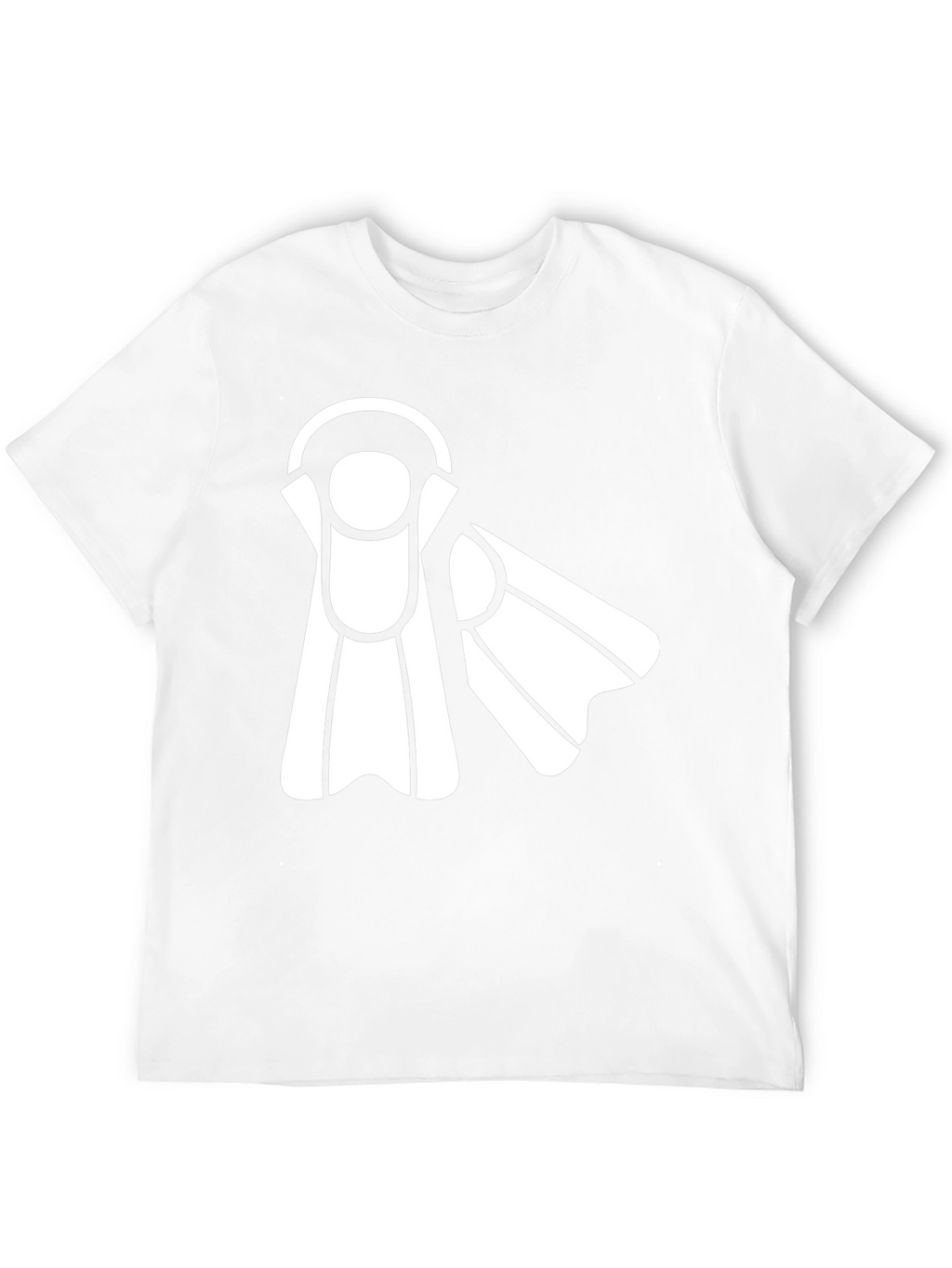 Diving Fins Graphic Tee - Black