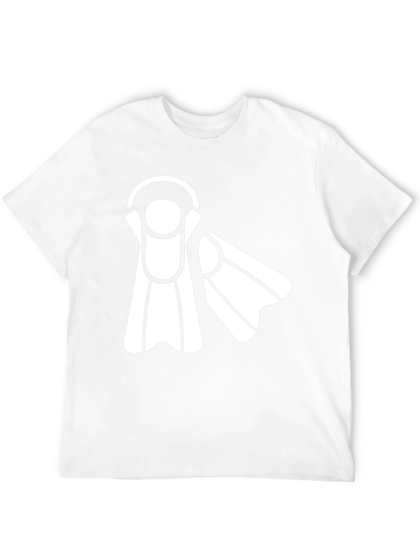 Diving Fins Graphic Tee - Black