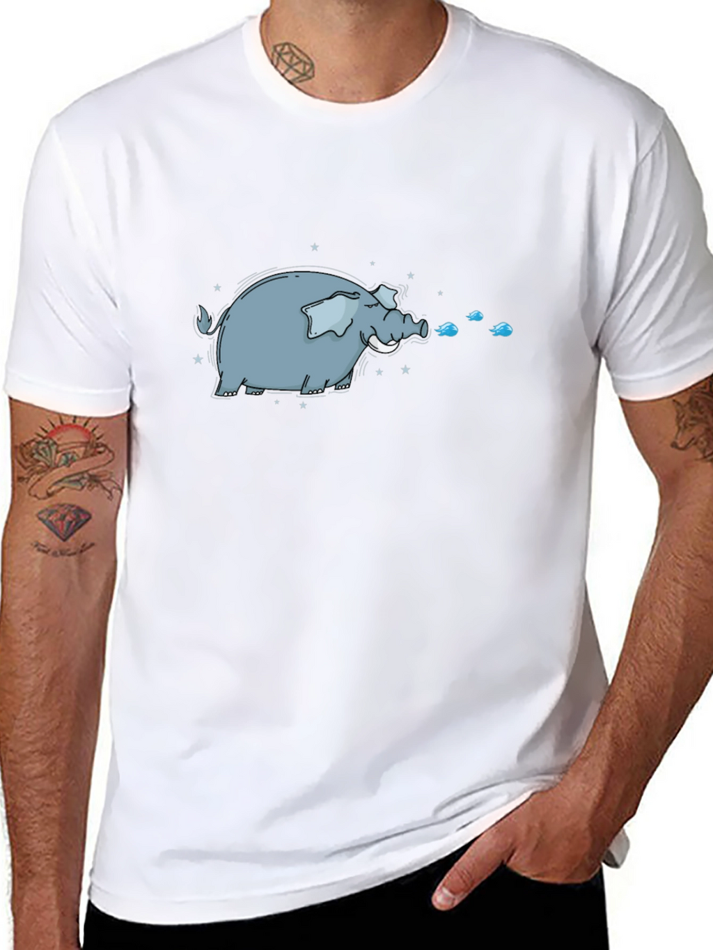 Cartoon Elephant T-Shirt