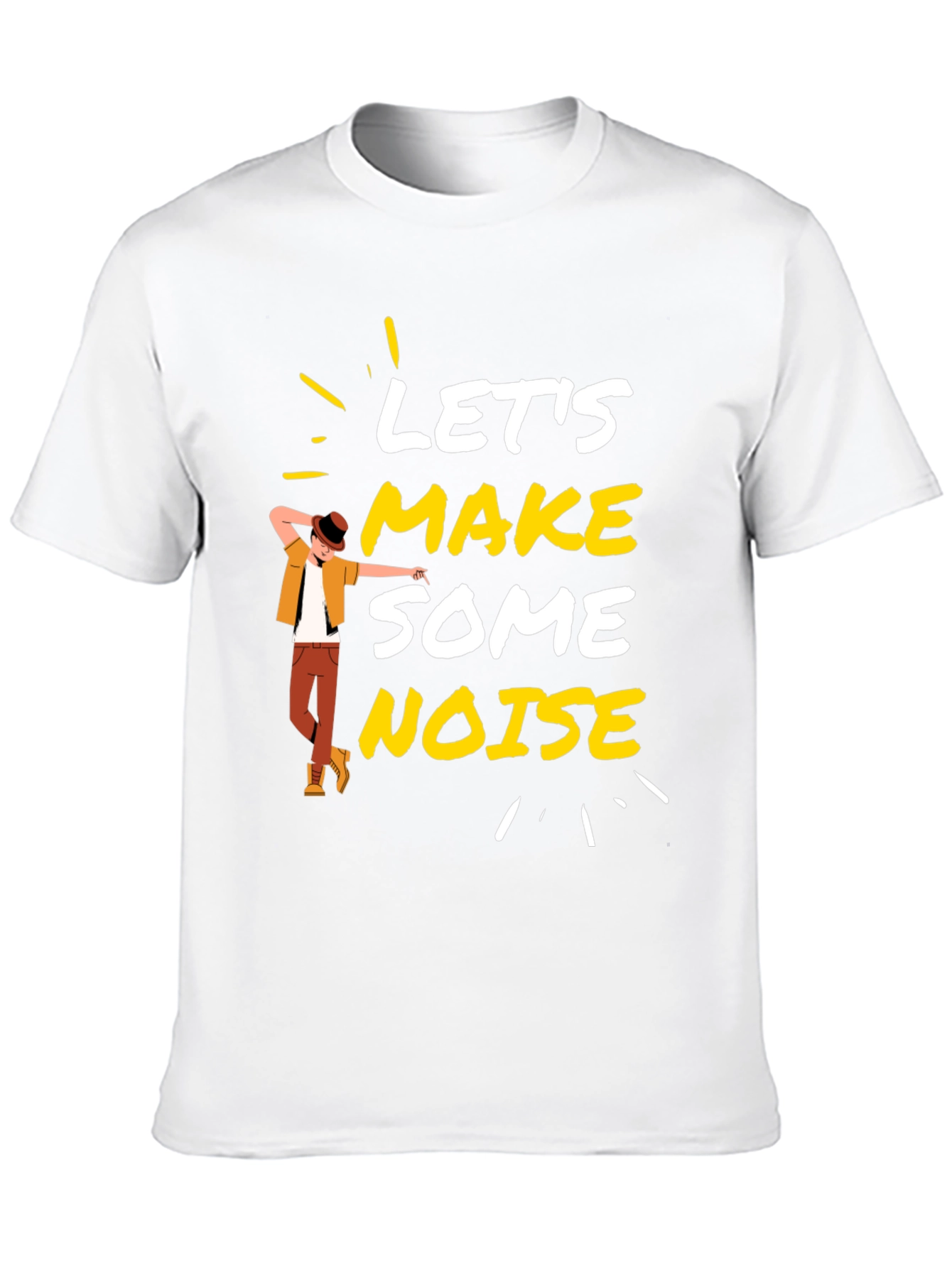 Lets Make Some Noise Black Graphic Tee