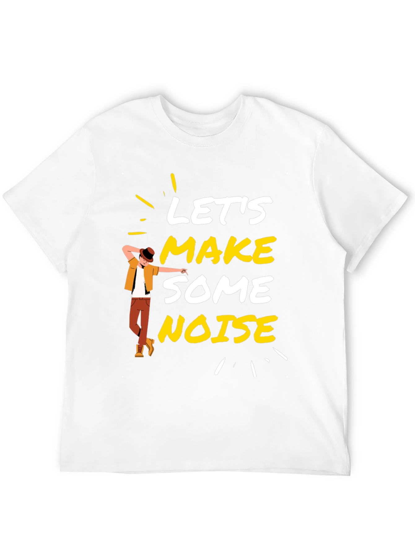 Lets Make Some Noise Black Graphic Tee