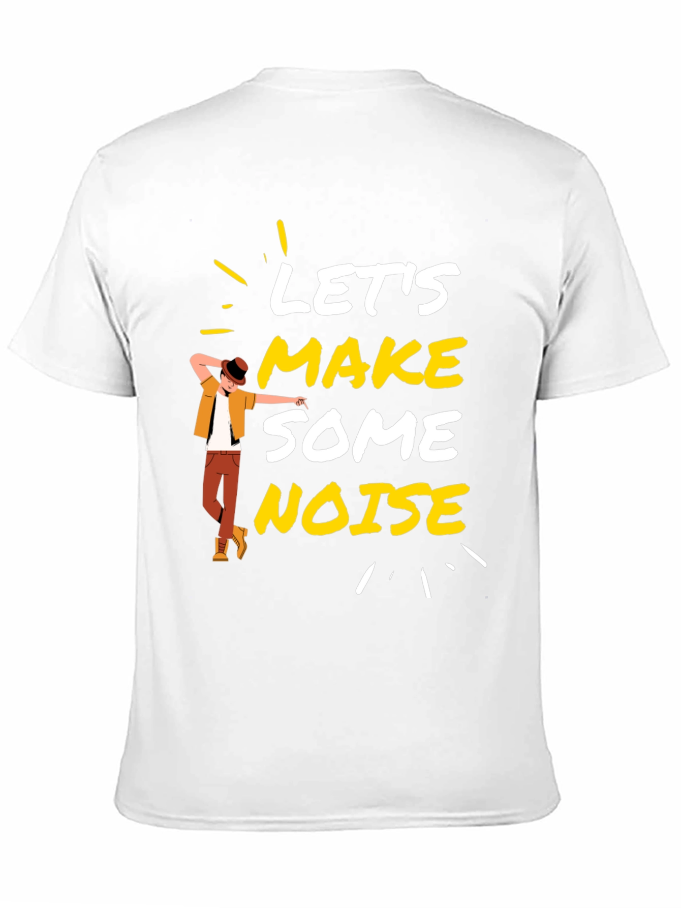 Lets Make Some Noise Black Graphic Tee
